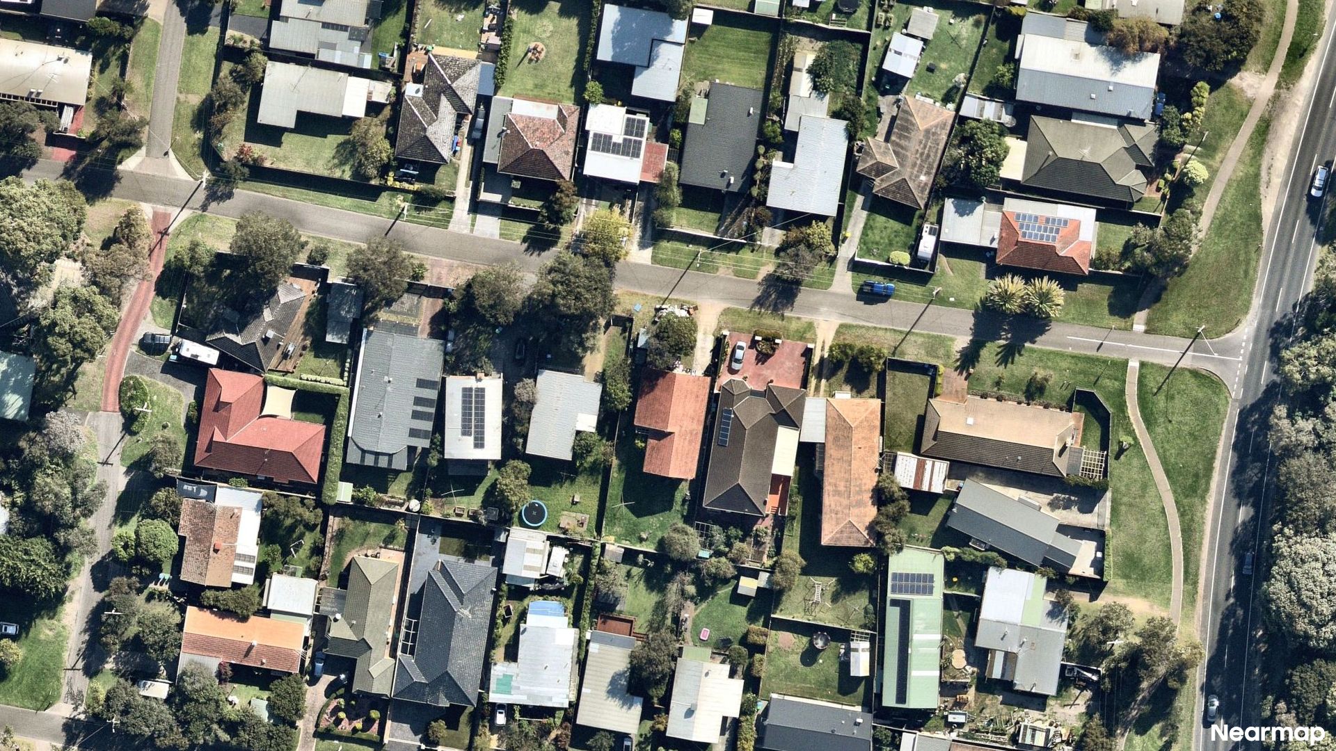 Vertical aerial view