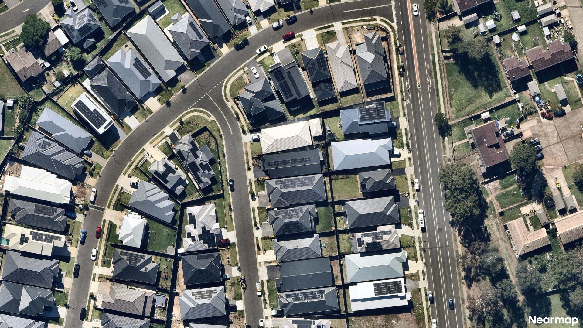 Vertical aerial view