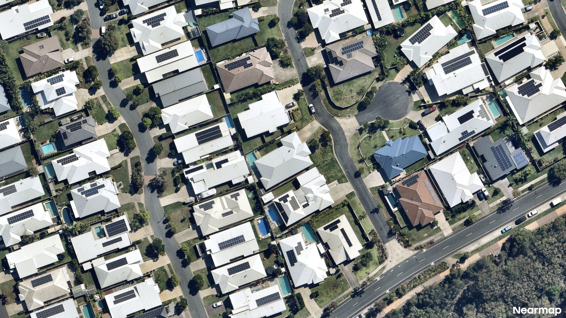Vertical aerial view