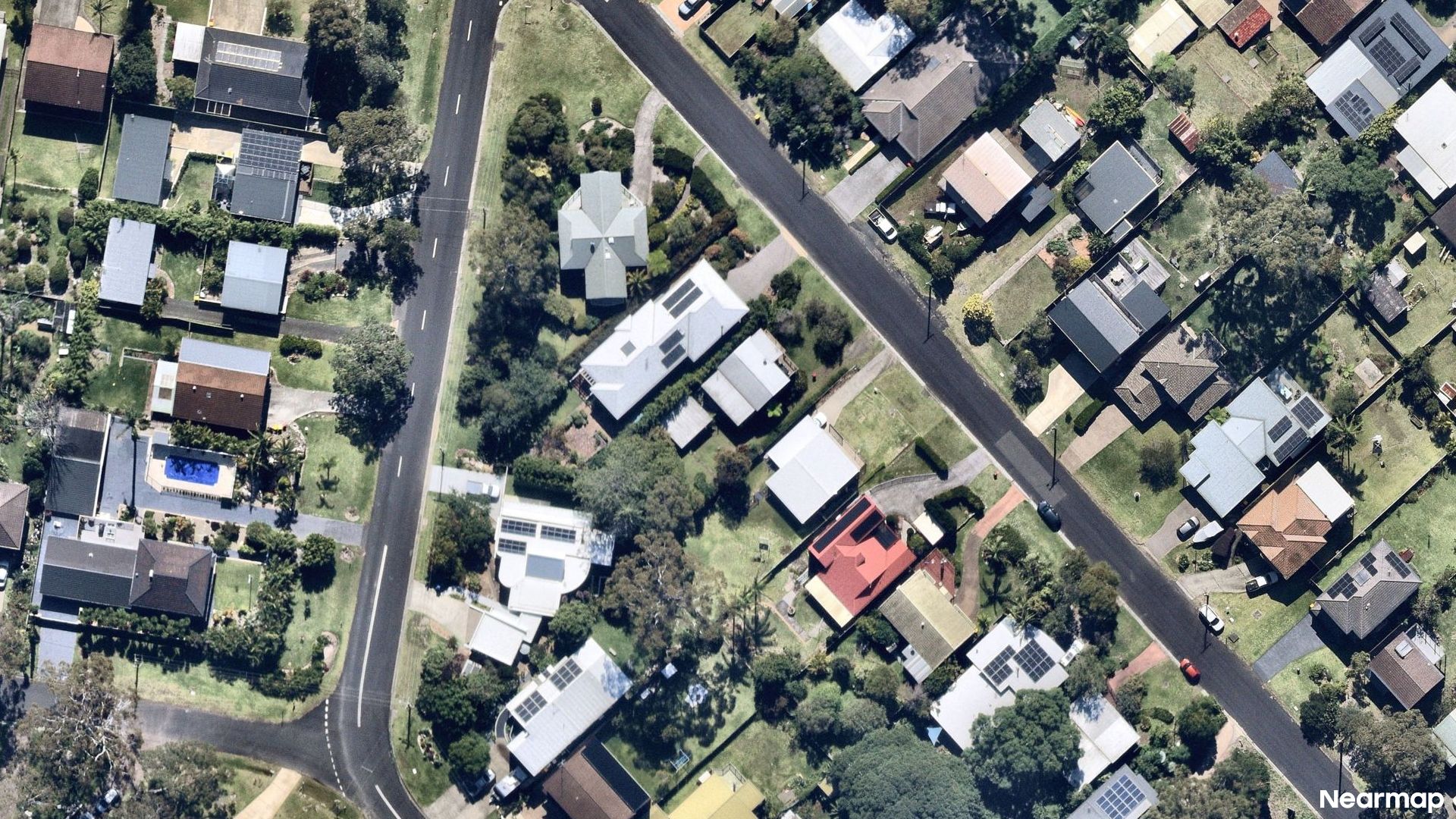 Vertical aerial view