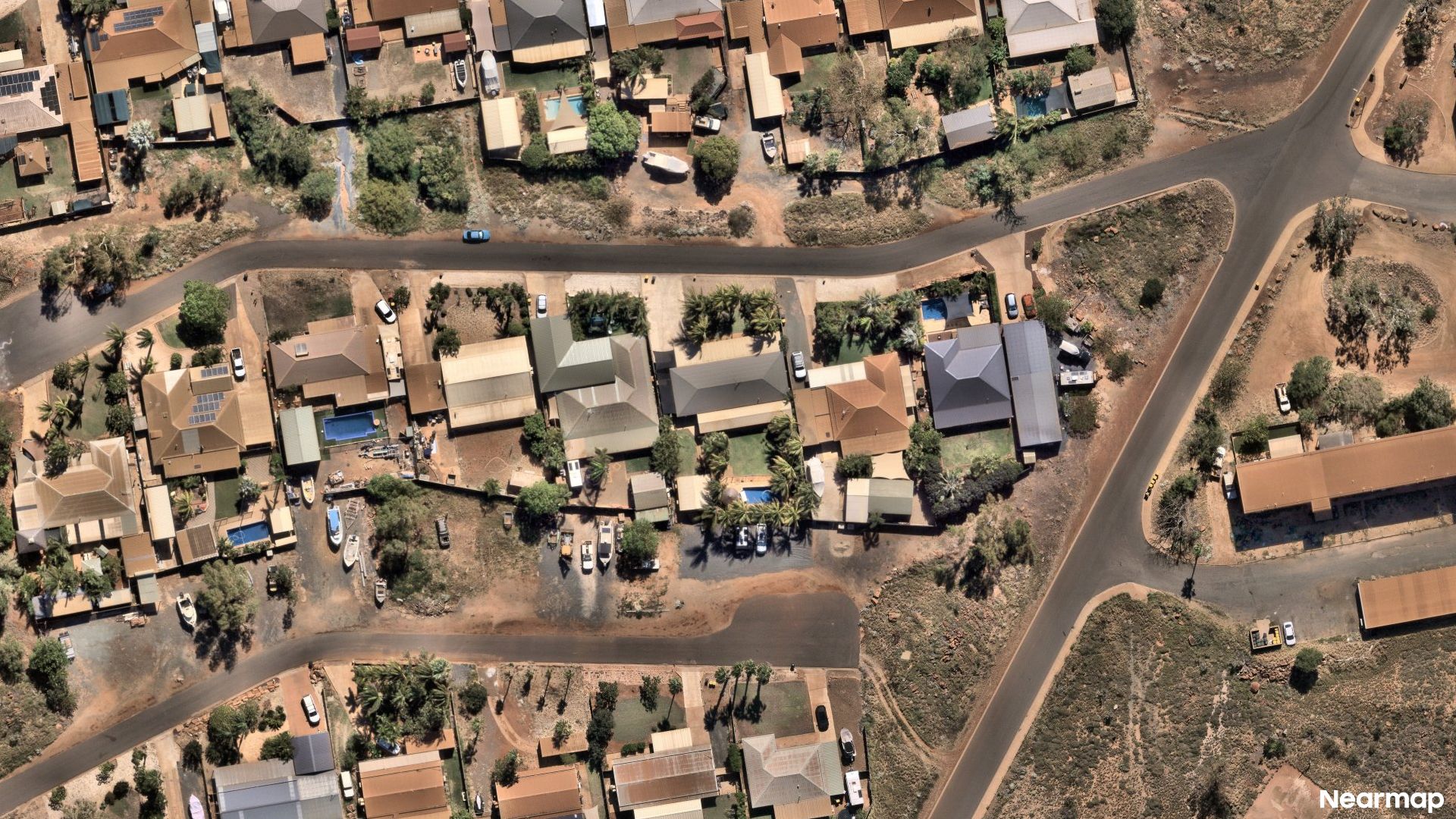 Vertical aerial view