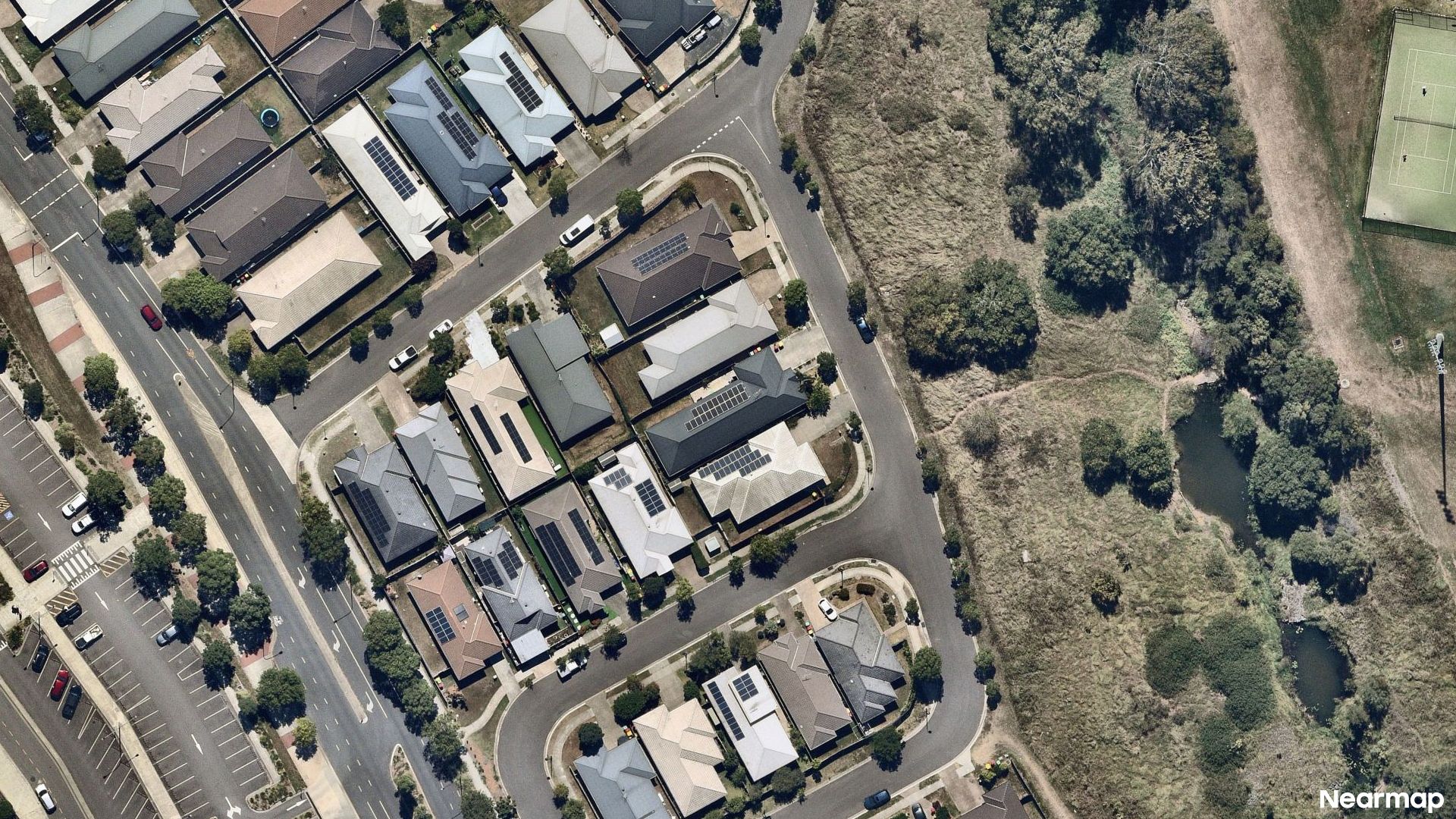 Vertical aerial view