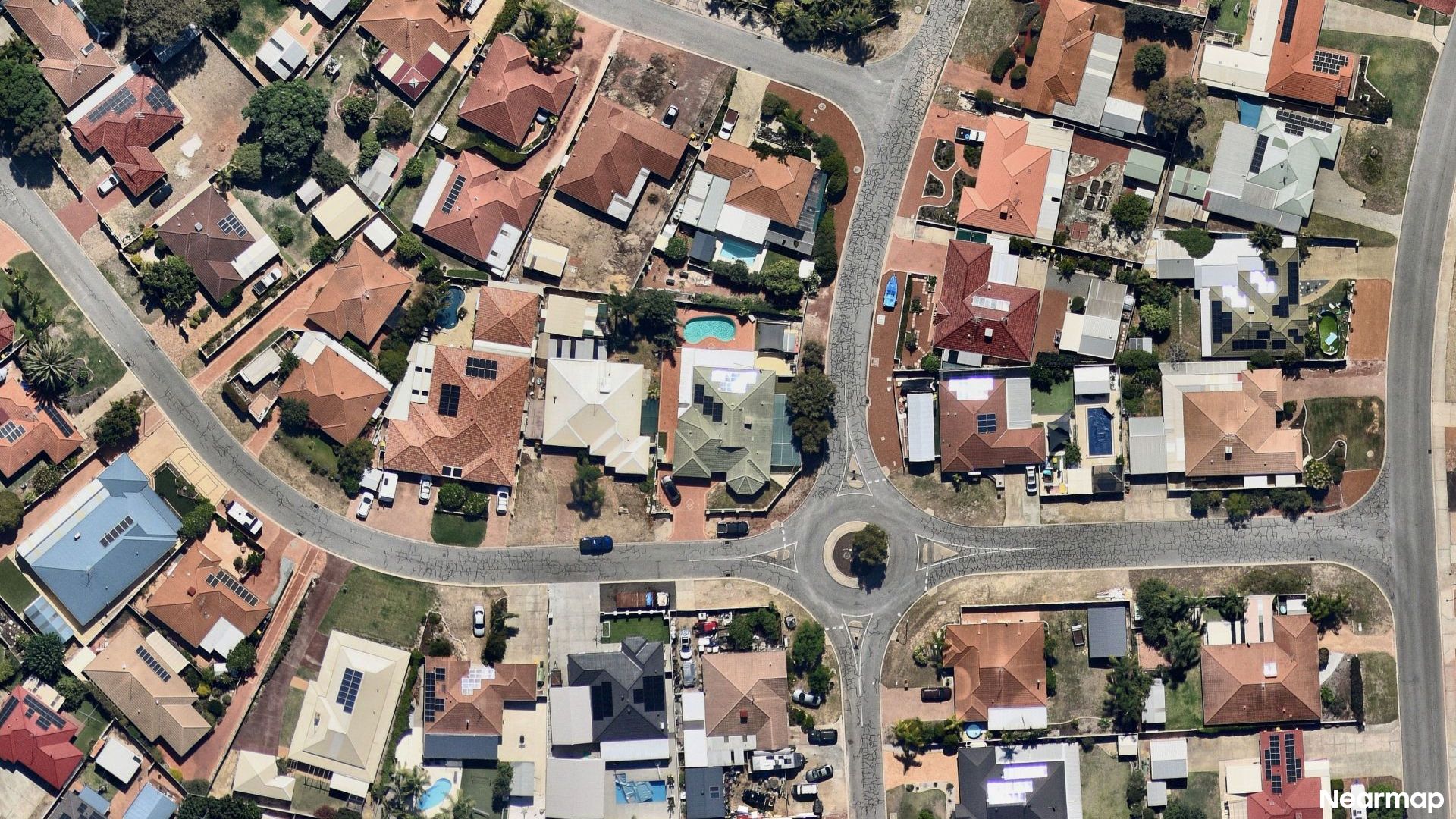 Vertical aerial view