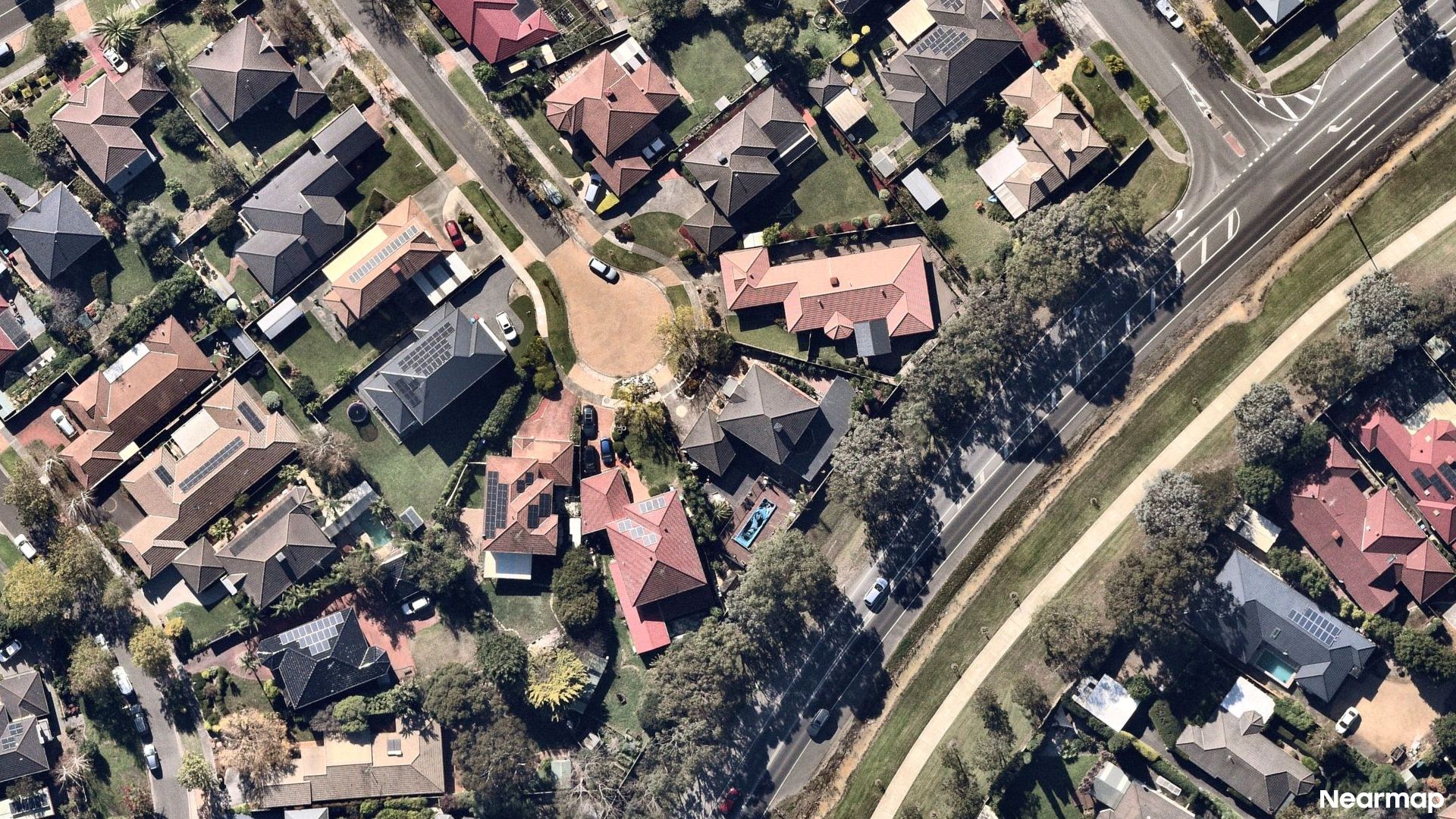 Vertical aerial view
