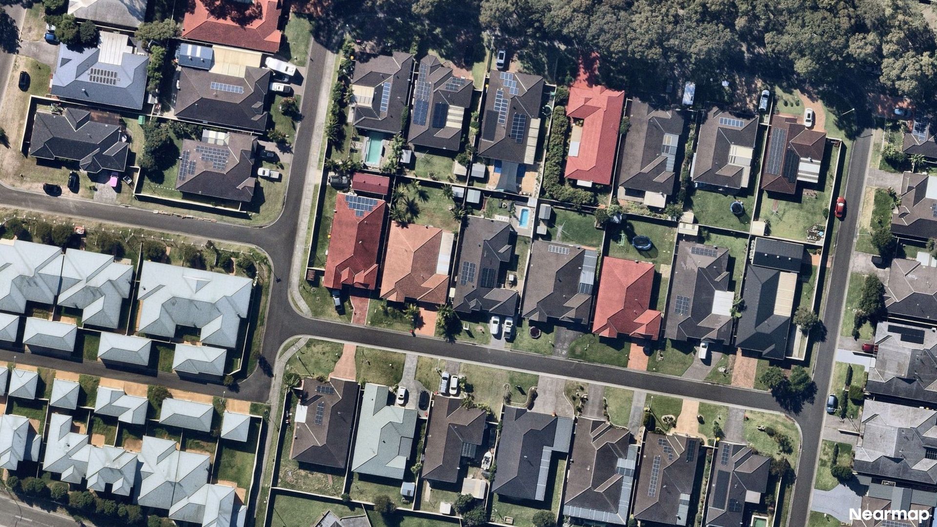 Vertical aerial view