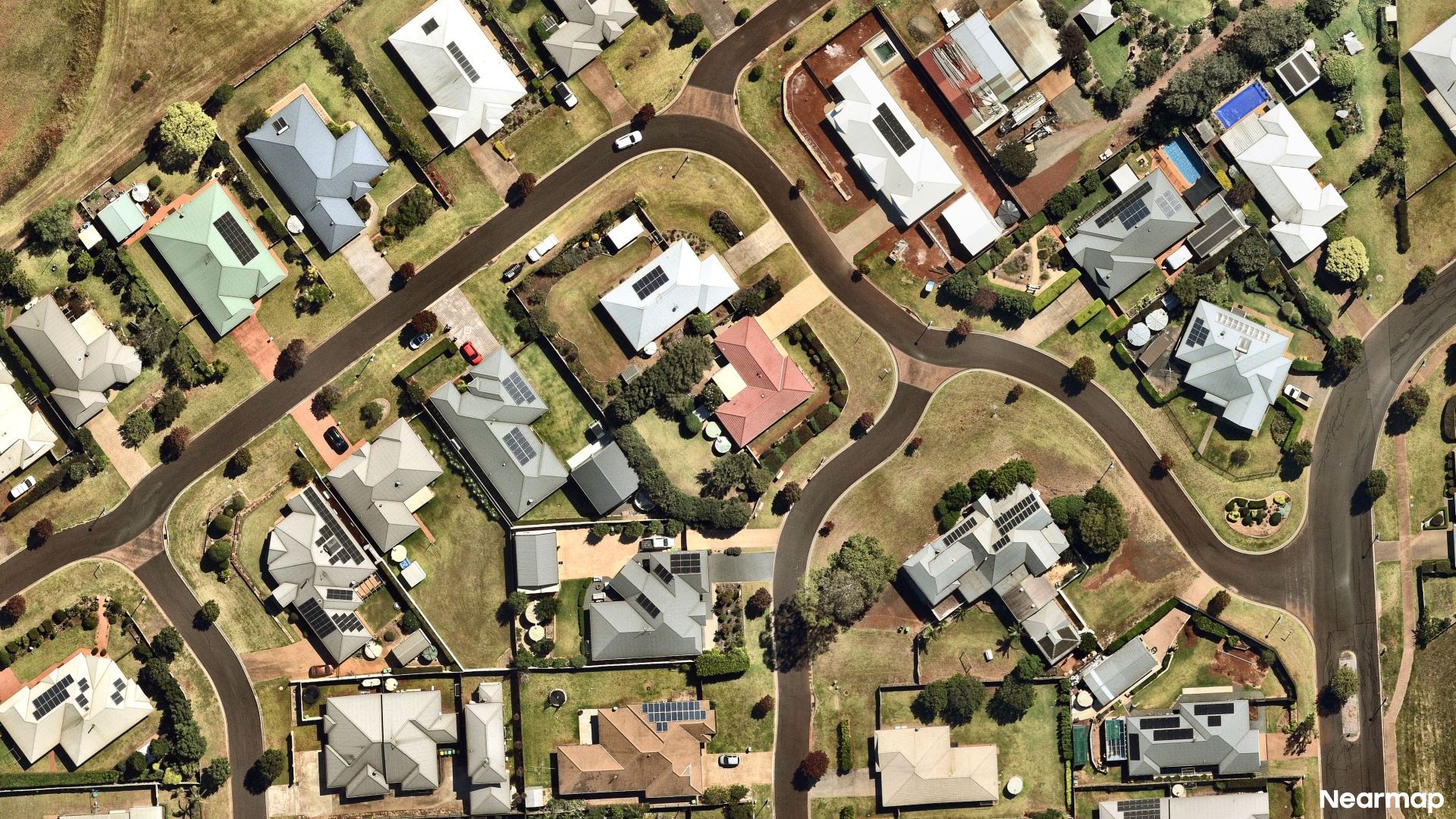 Vertical aerial view