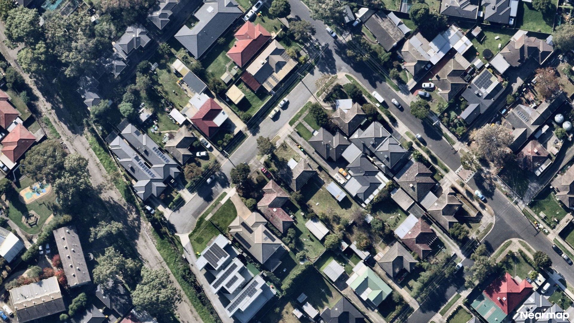 Vertical aerial view