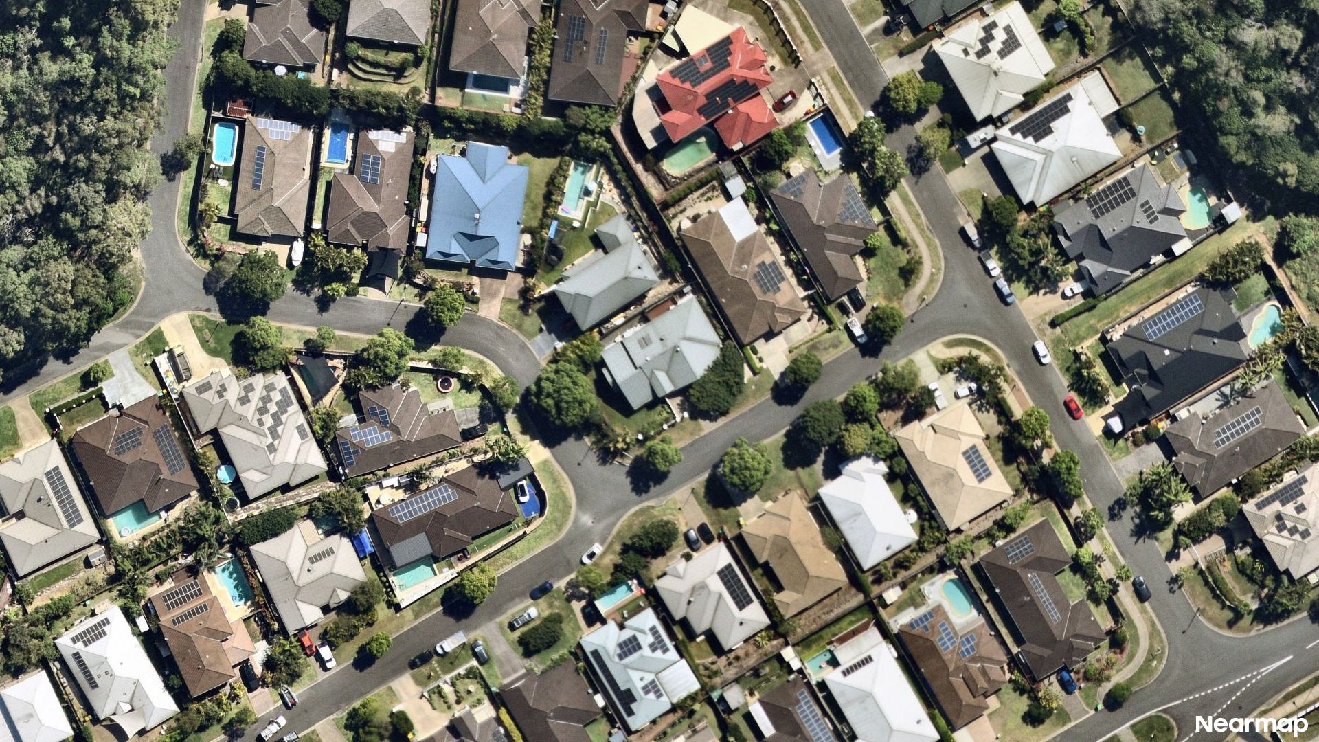 Vertical aerial view