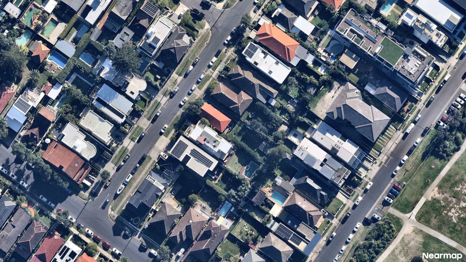 Vertical aerial view