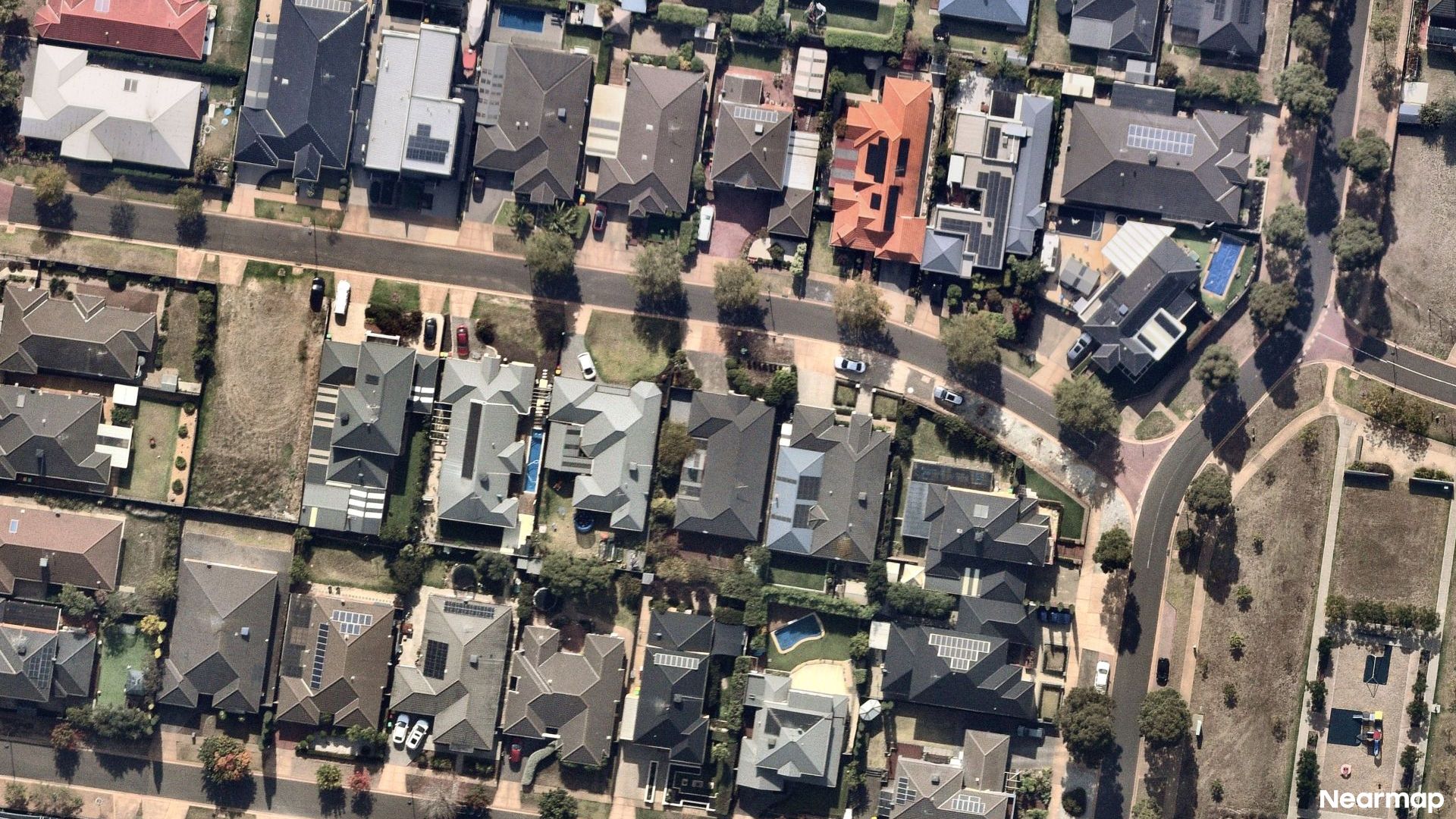Vertical aerial view