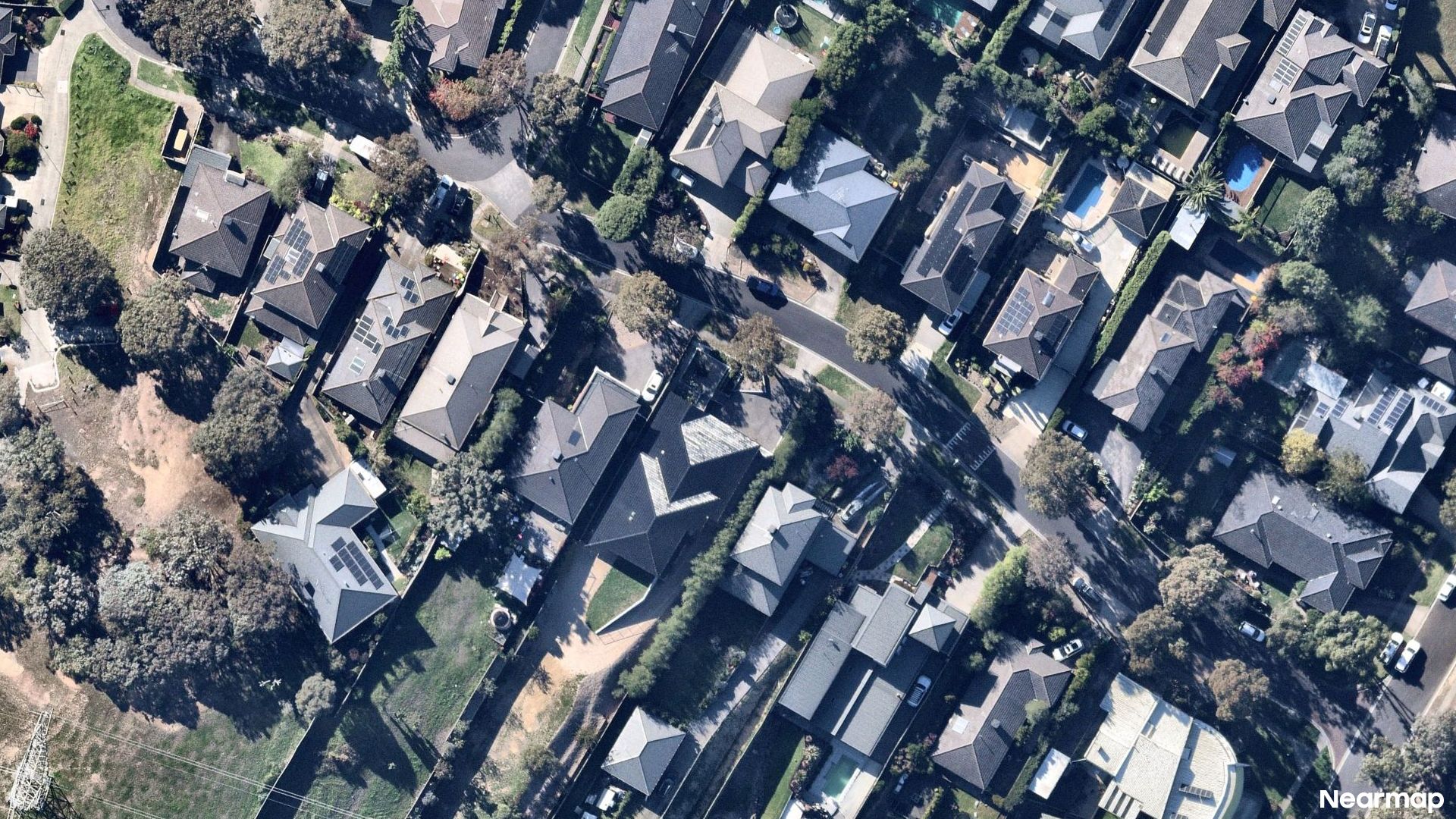 Vertical aerial view