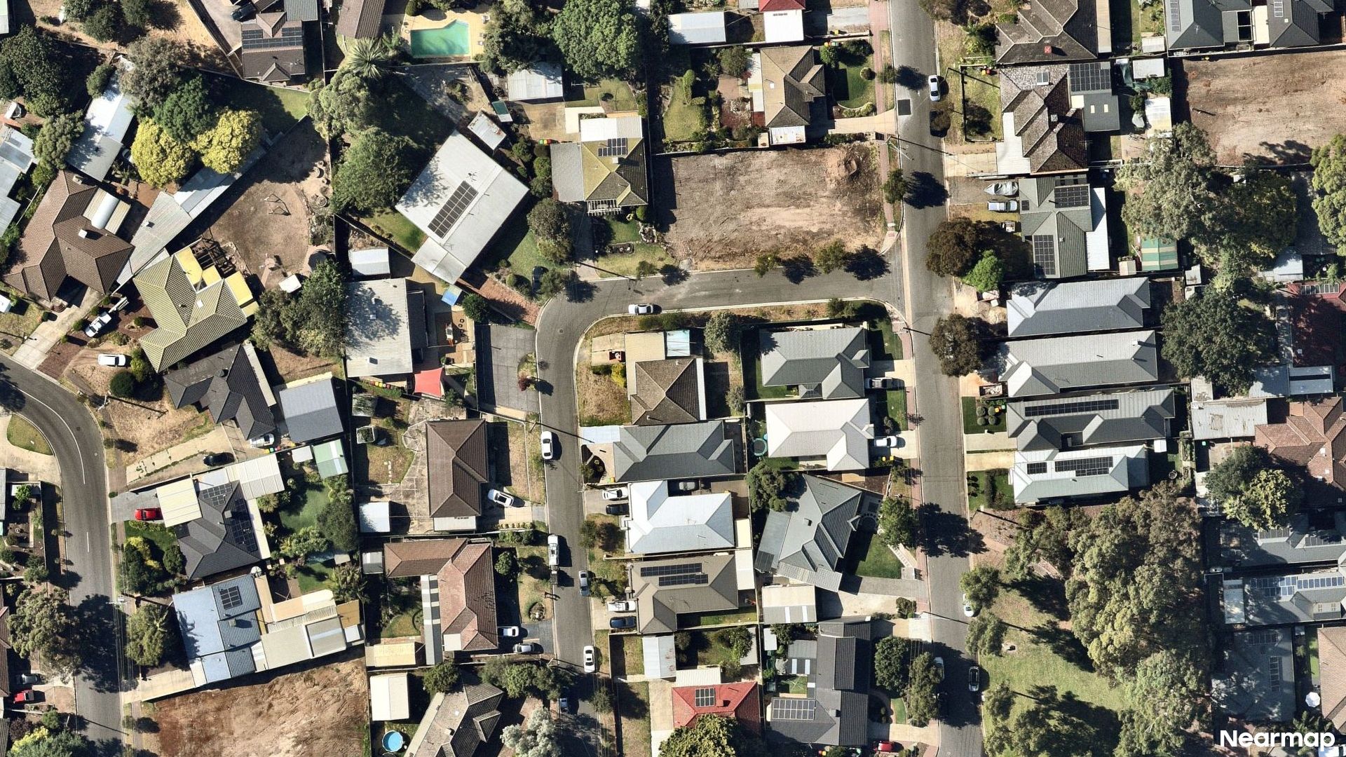 Vertical aerial view