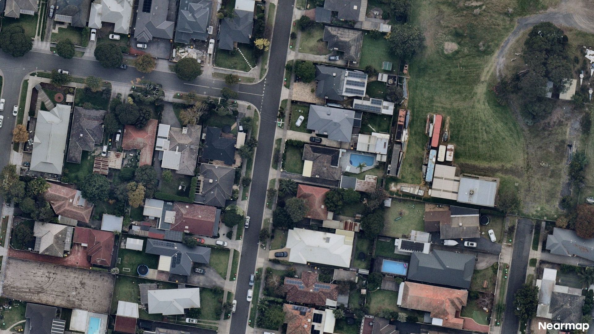 Vertical aerial view