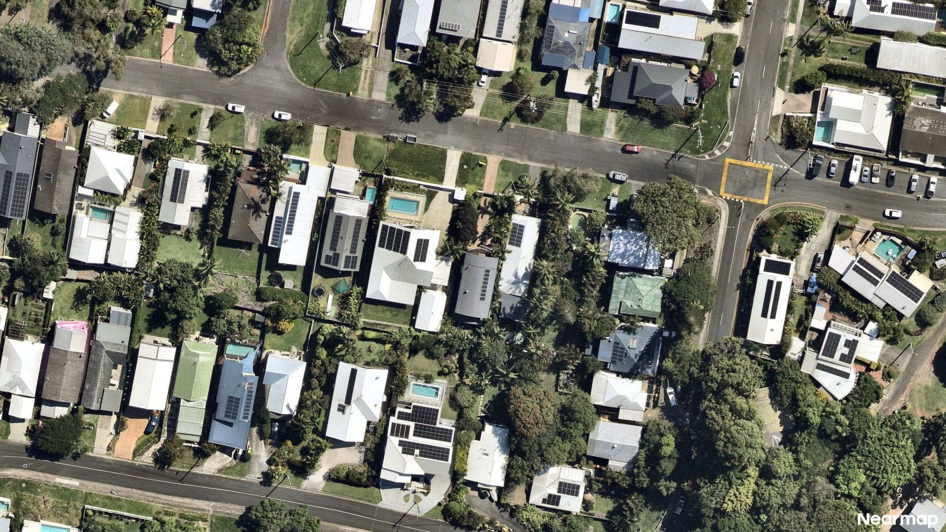 Vertical aerial view