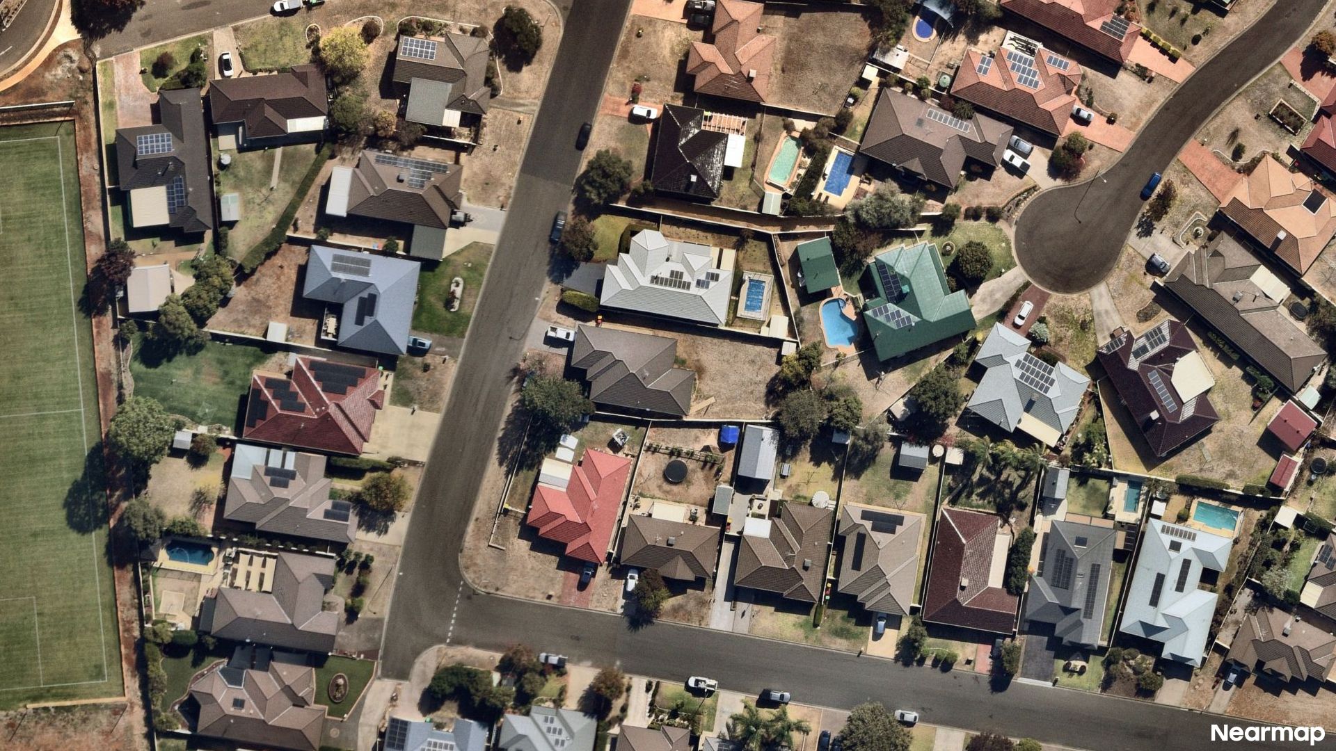 Vertical aerial view
