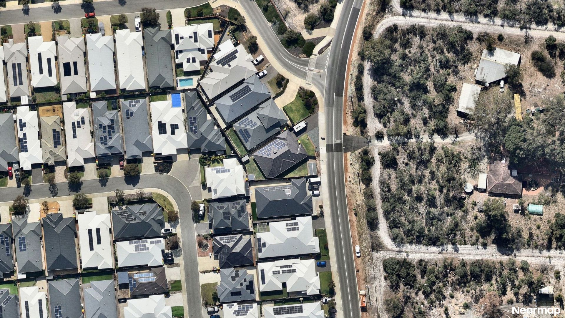 Vertical aerial view