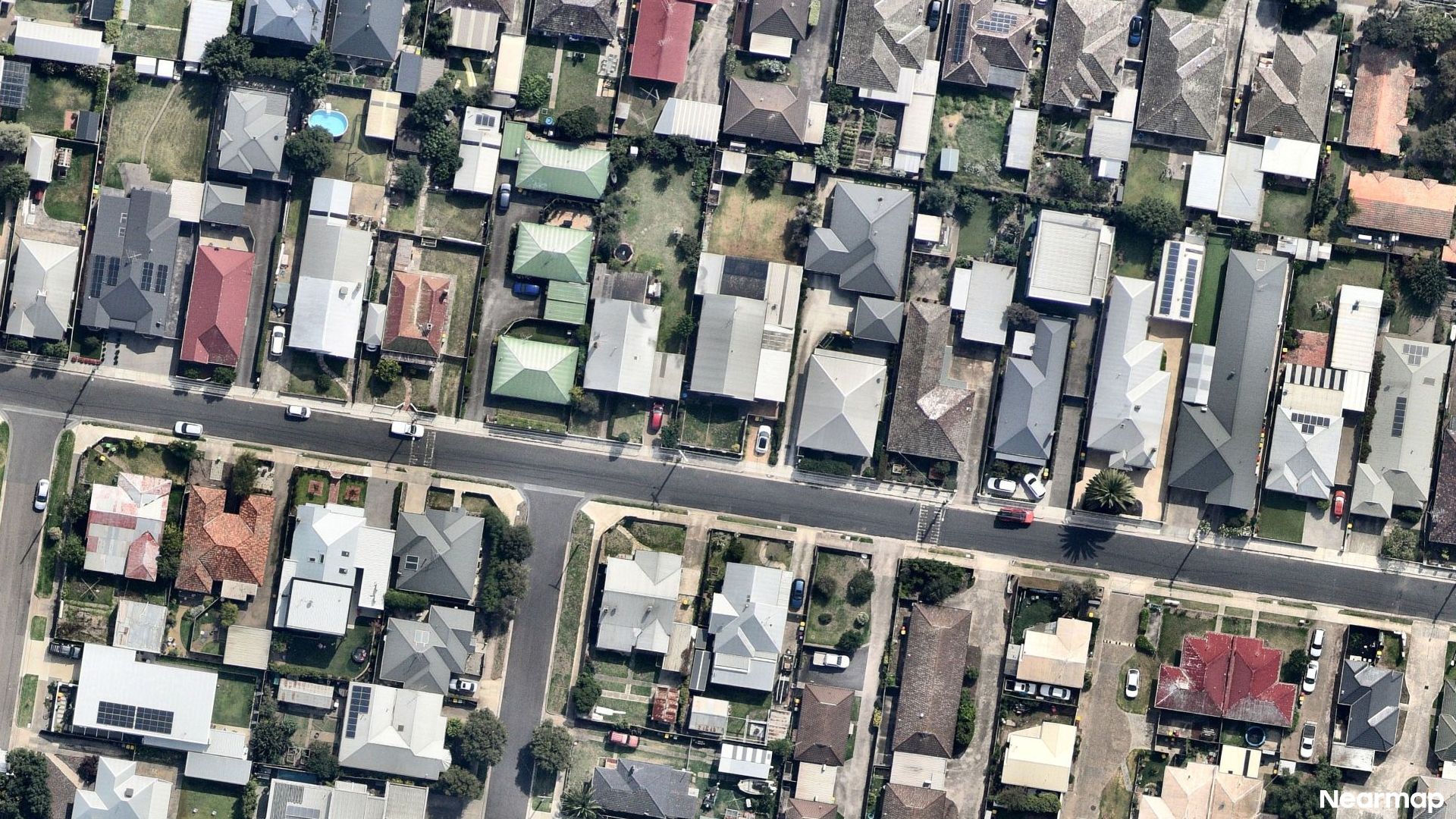 Vertical aerial view