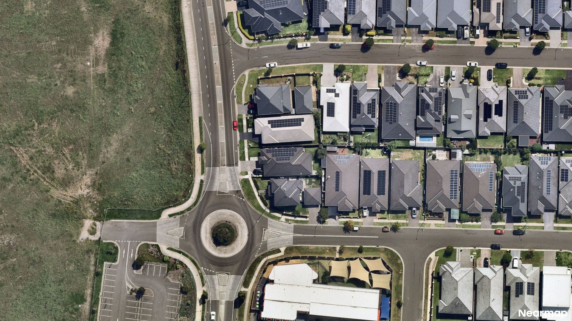 Vertical aerial view