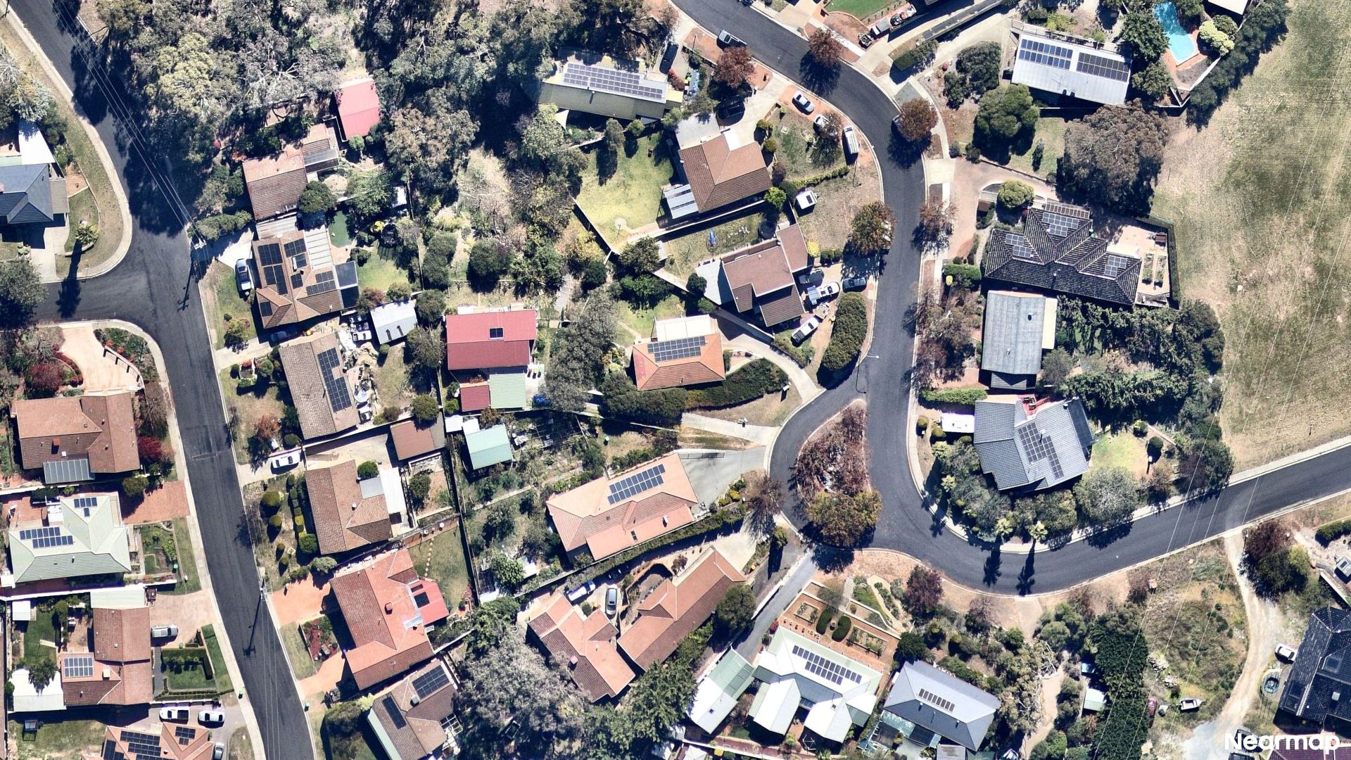 Vertical aerial view
