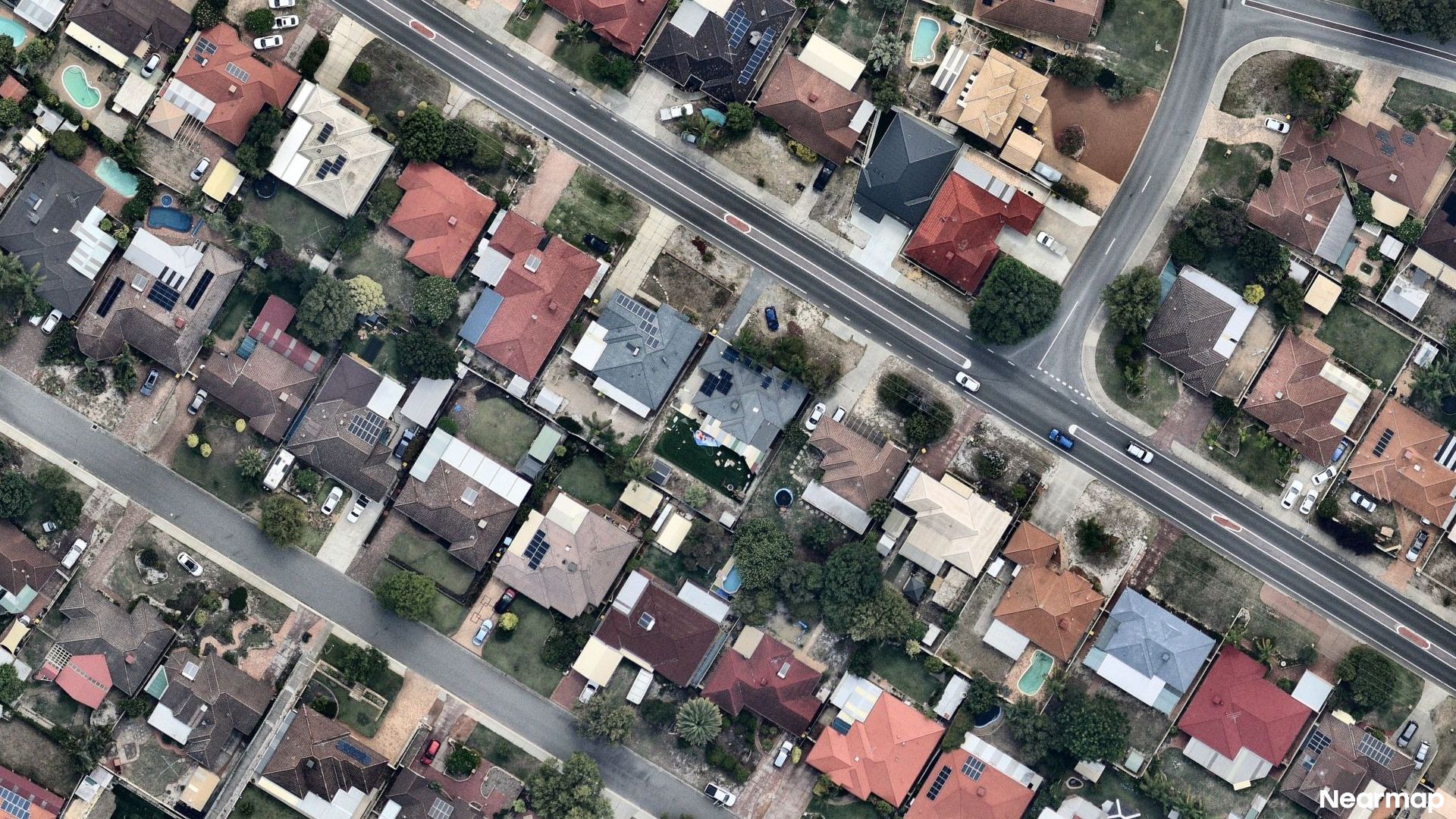 Vertical aerial view
