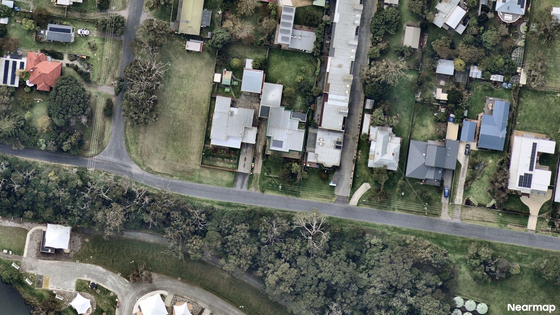 Vertical aerial view