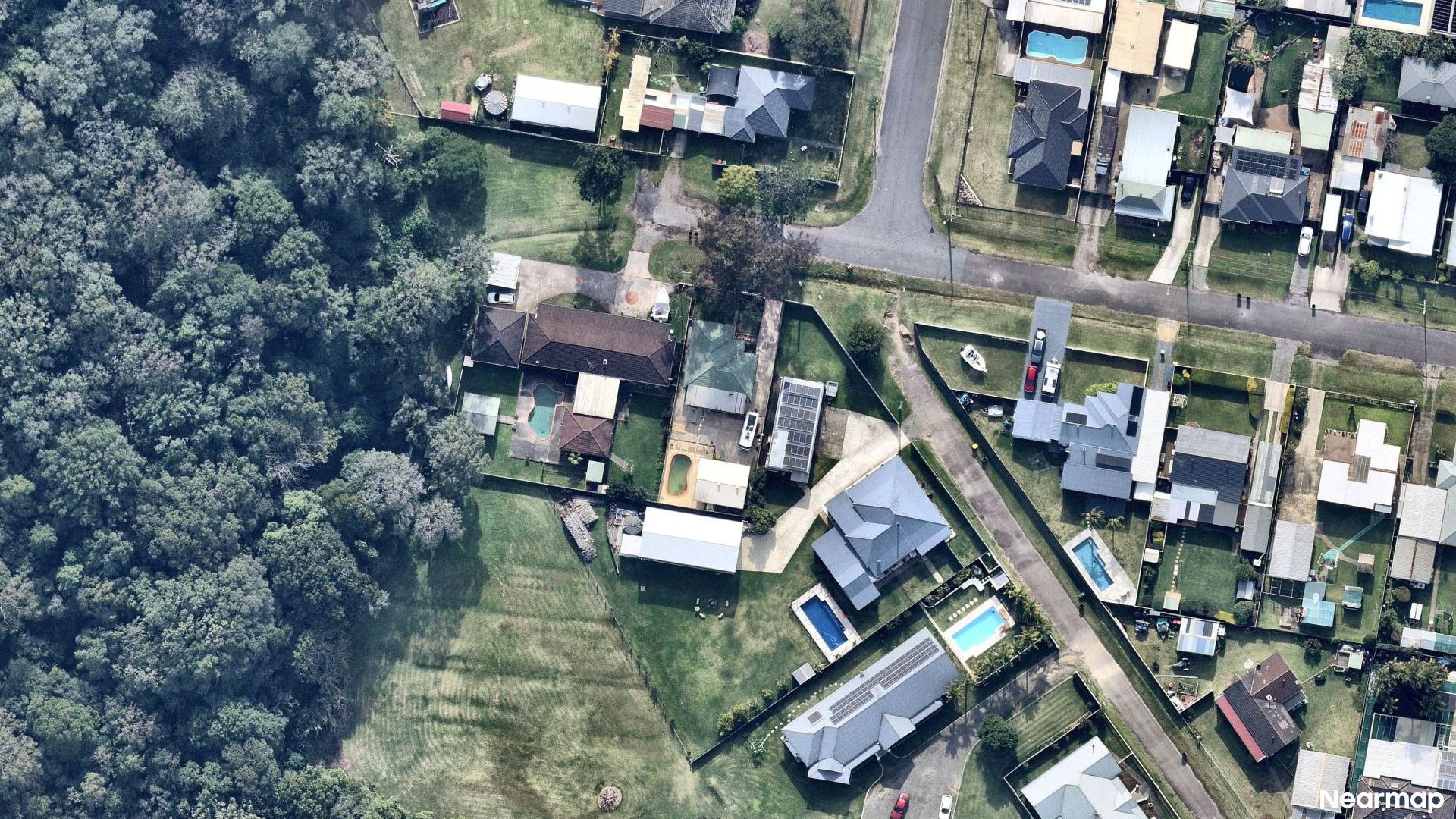 Vertical aerial view