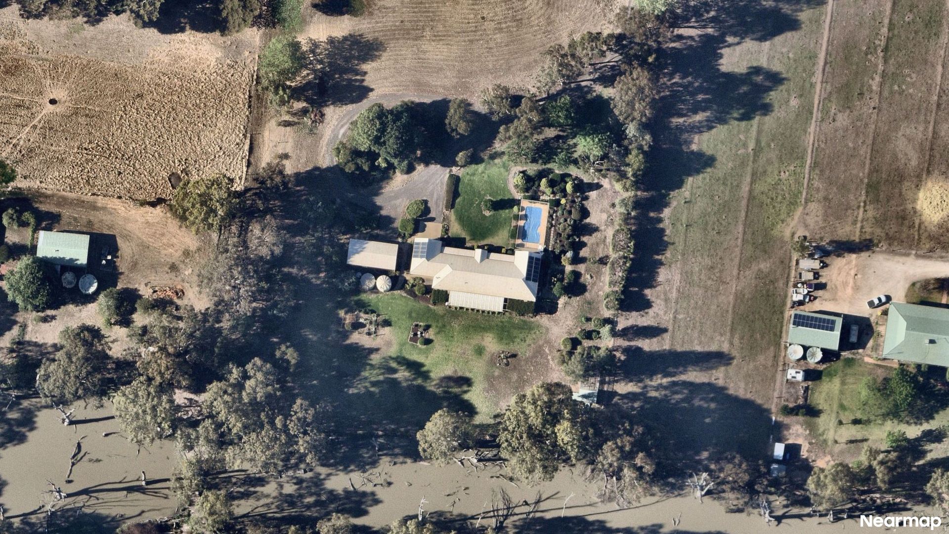 Vertical aerial view