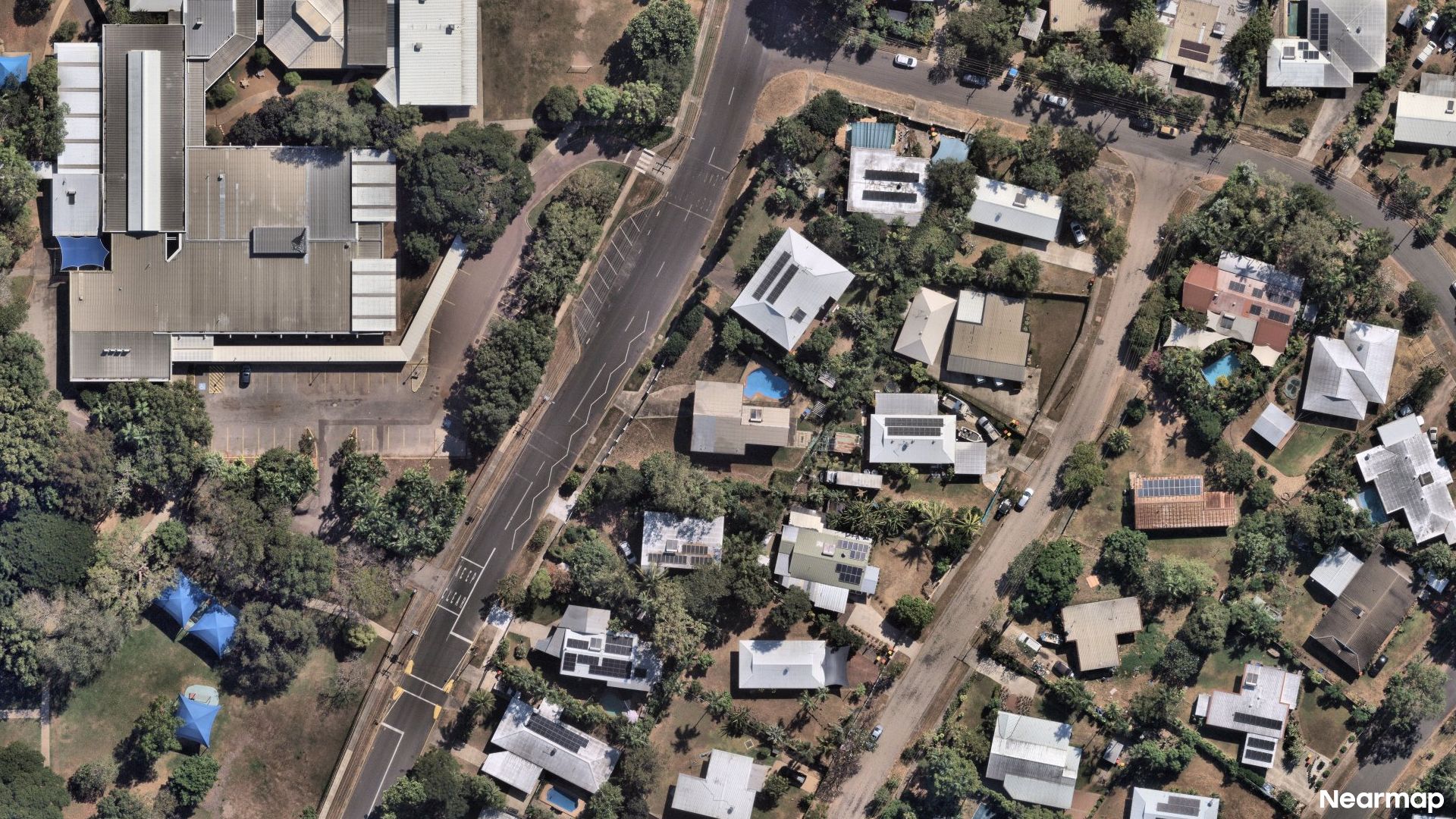 Vertical aerial view