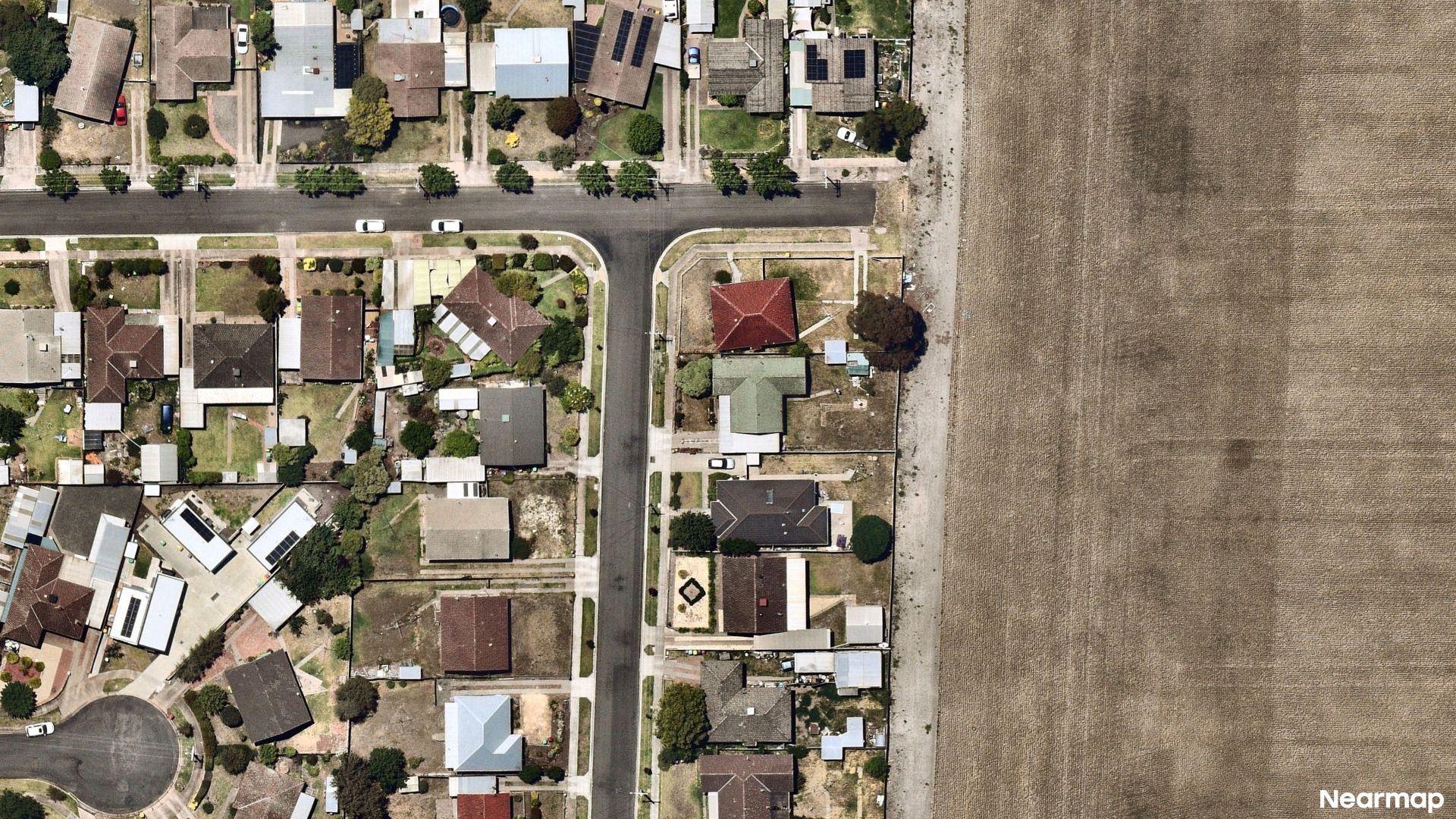 Vertical aerial view