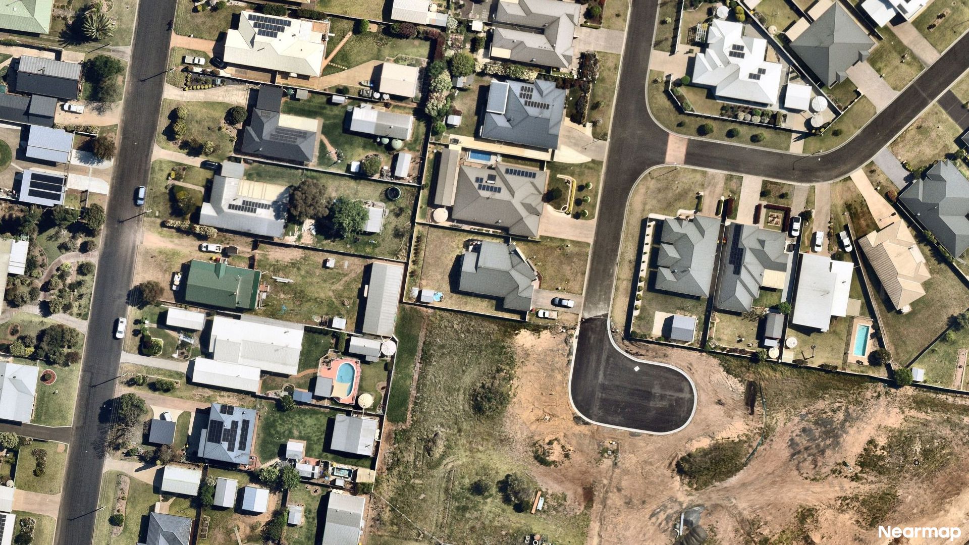 Vertical aerial view