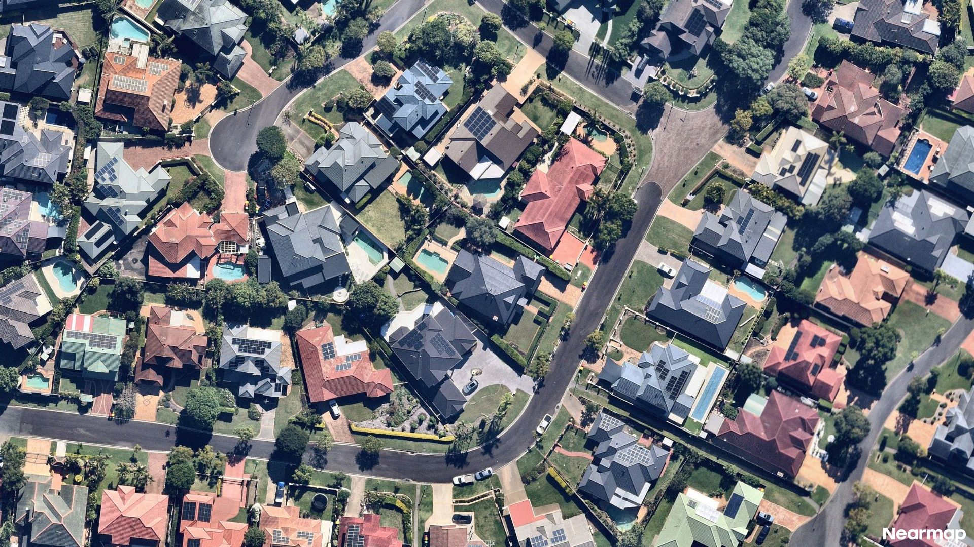 Vertical aerial view