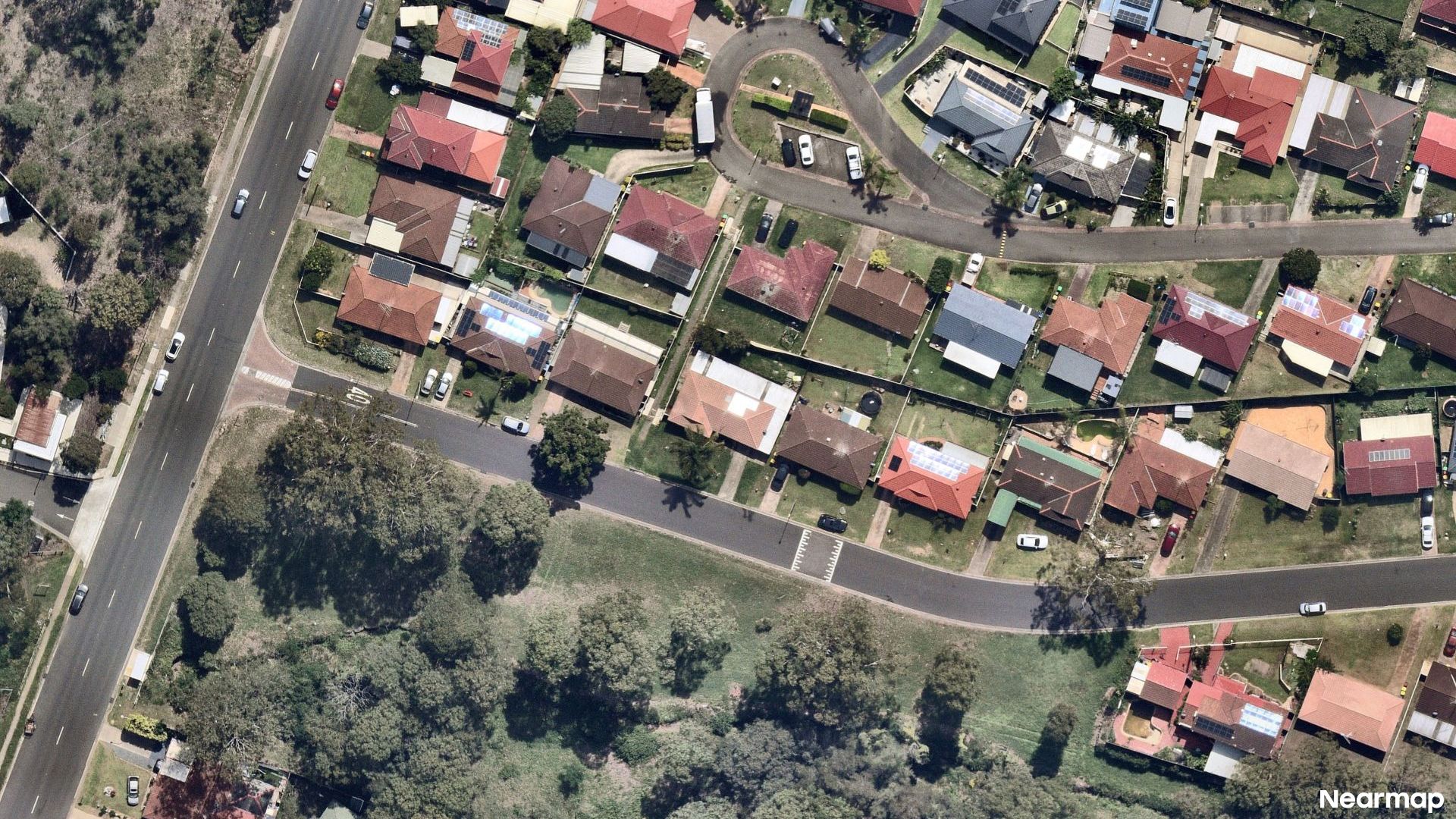 Vertical aerial view