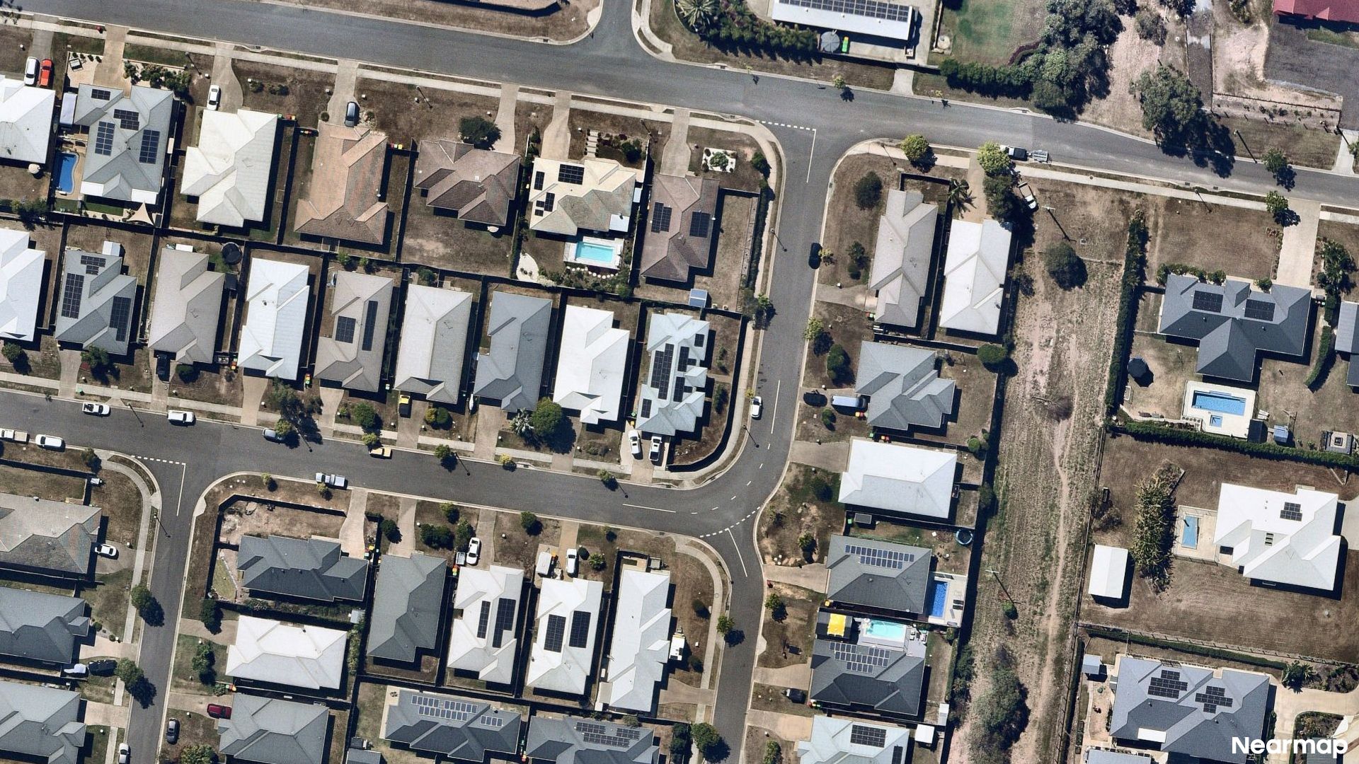Vertical aerial view