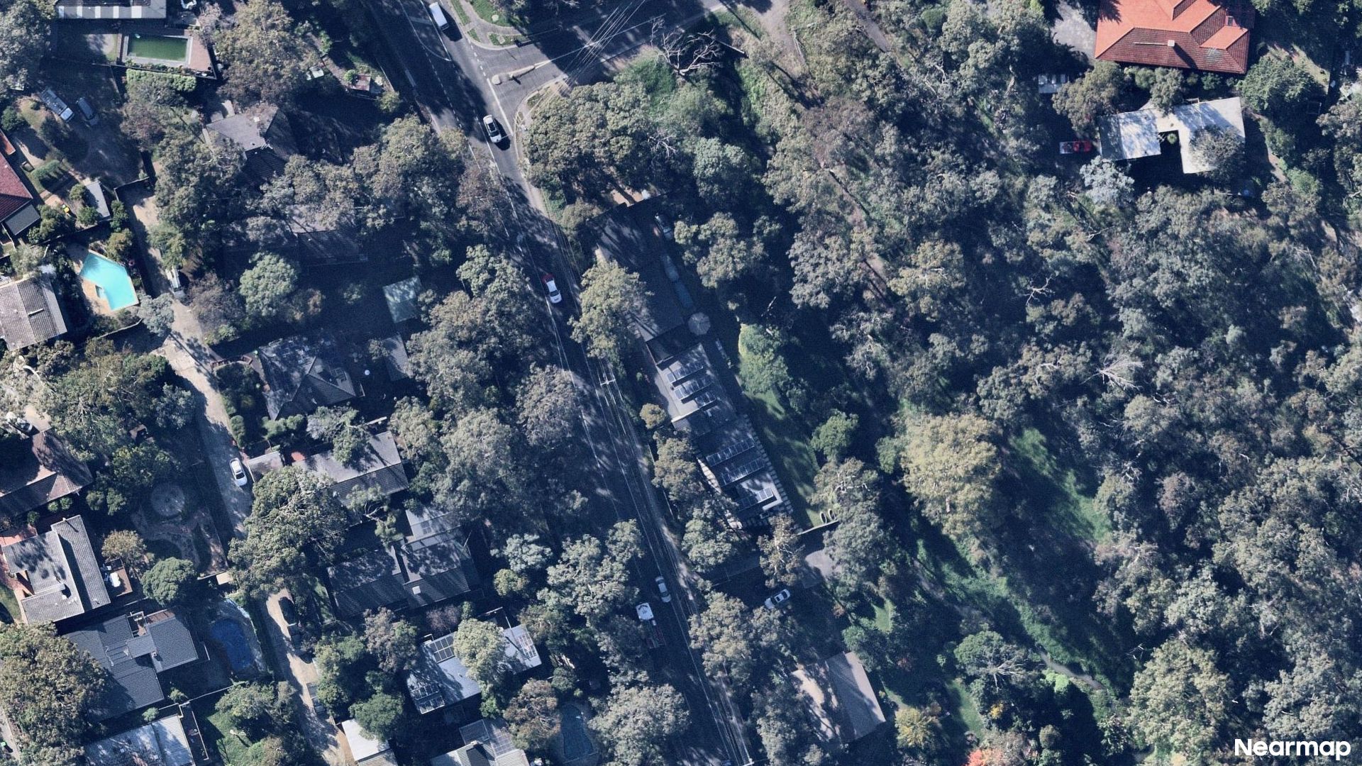 Vertical aerial view