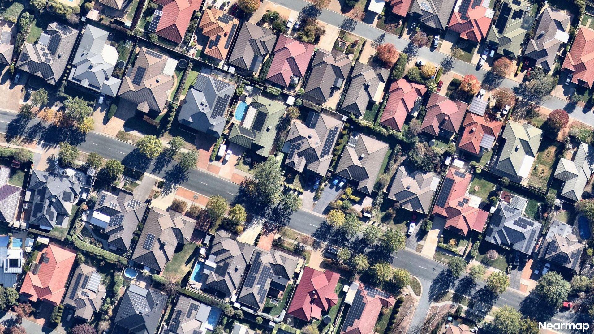 Vertical aerial view