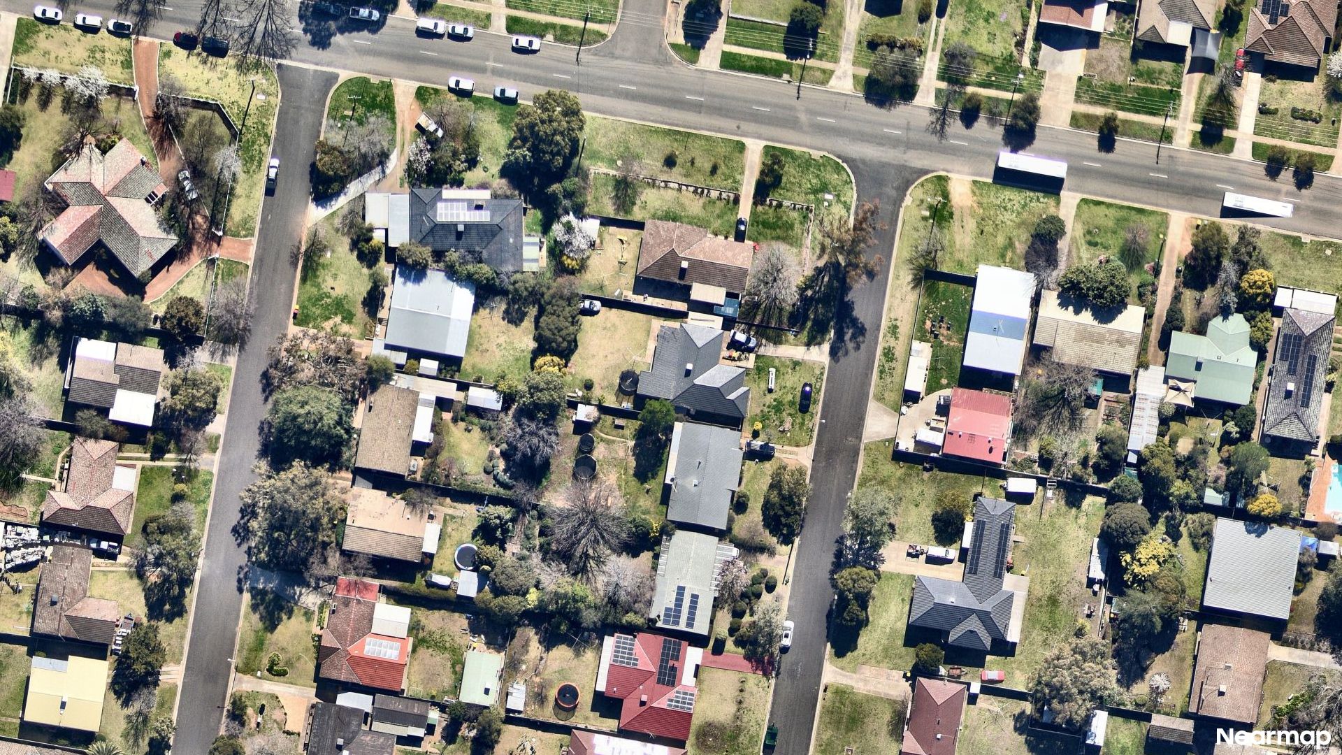 Vertical aerial view