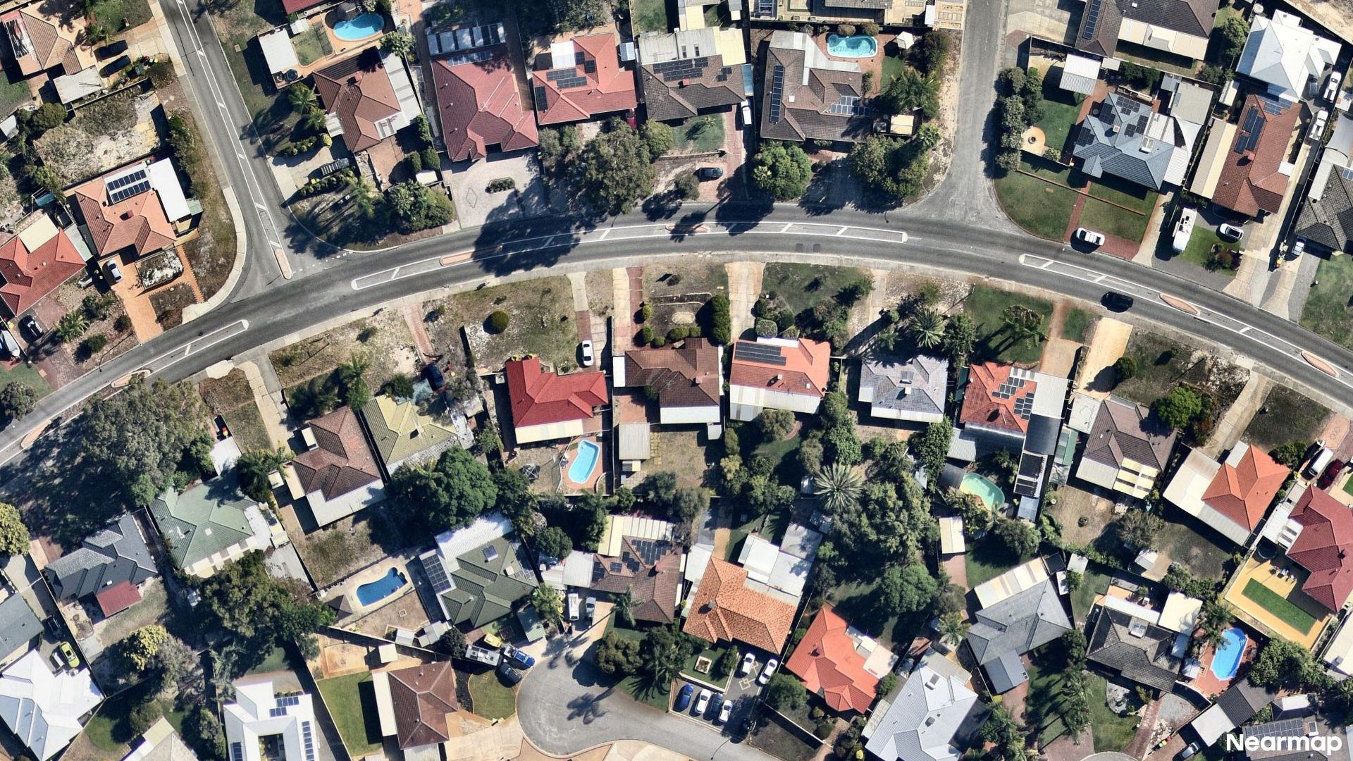 Vertical aerial view