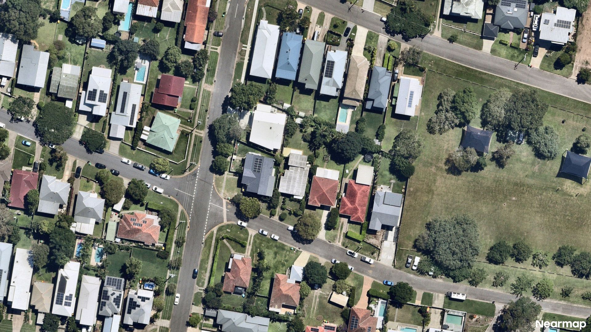 Vertical aerial view