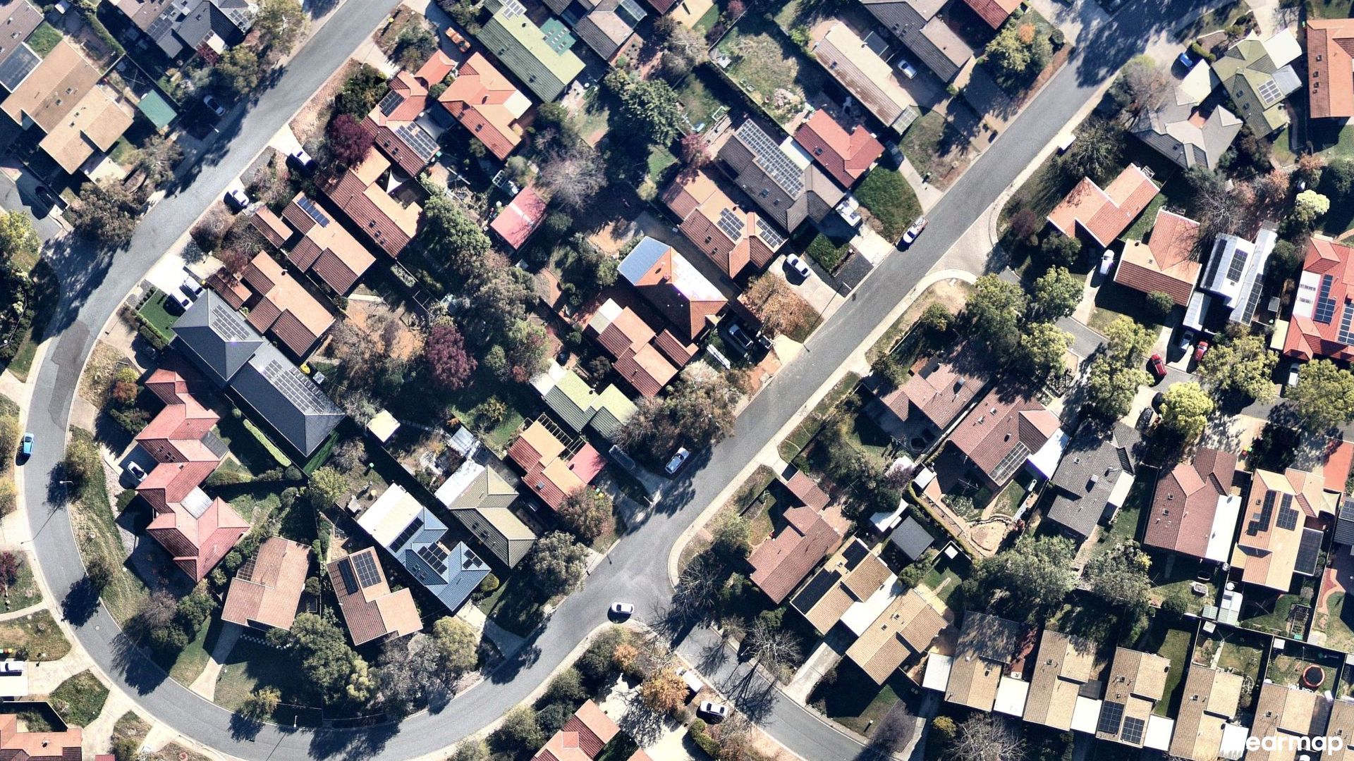 Vertical aerial view