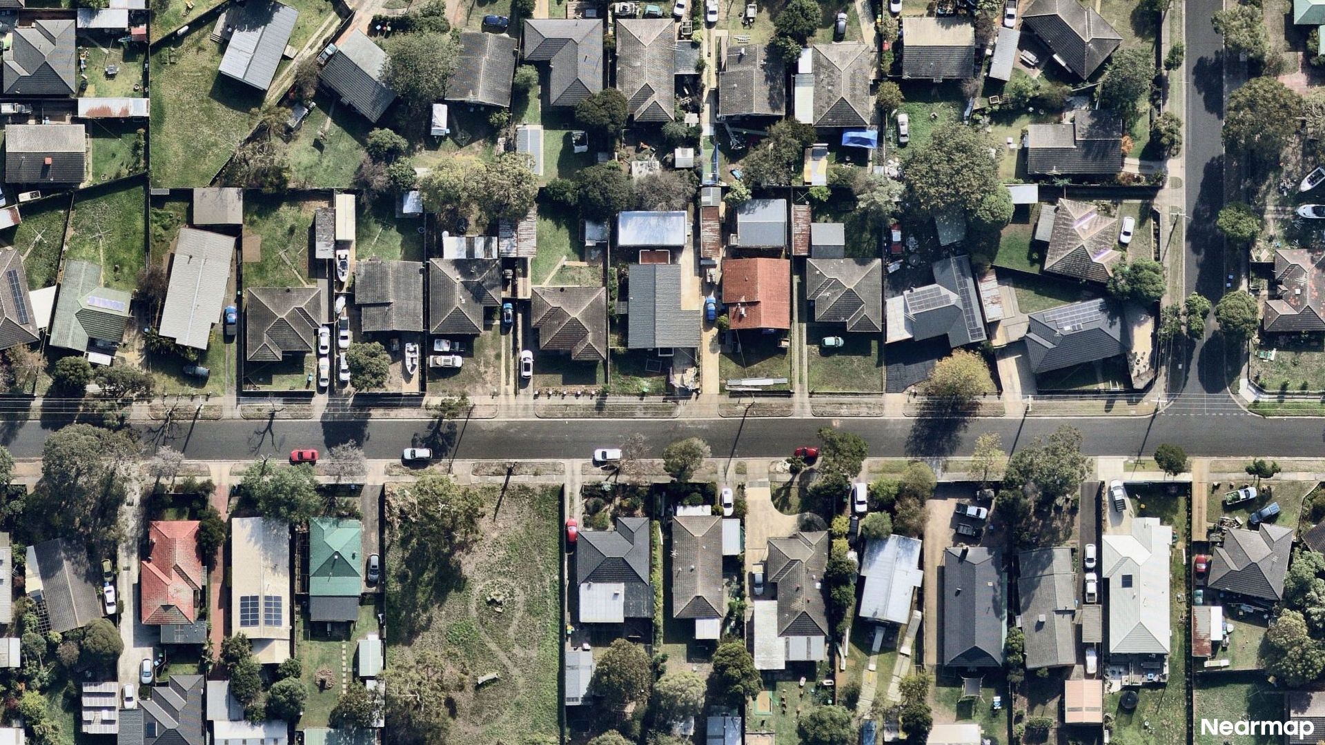 Vertical aerial view