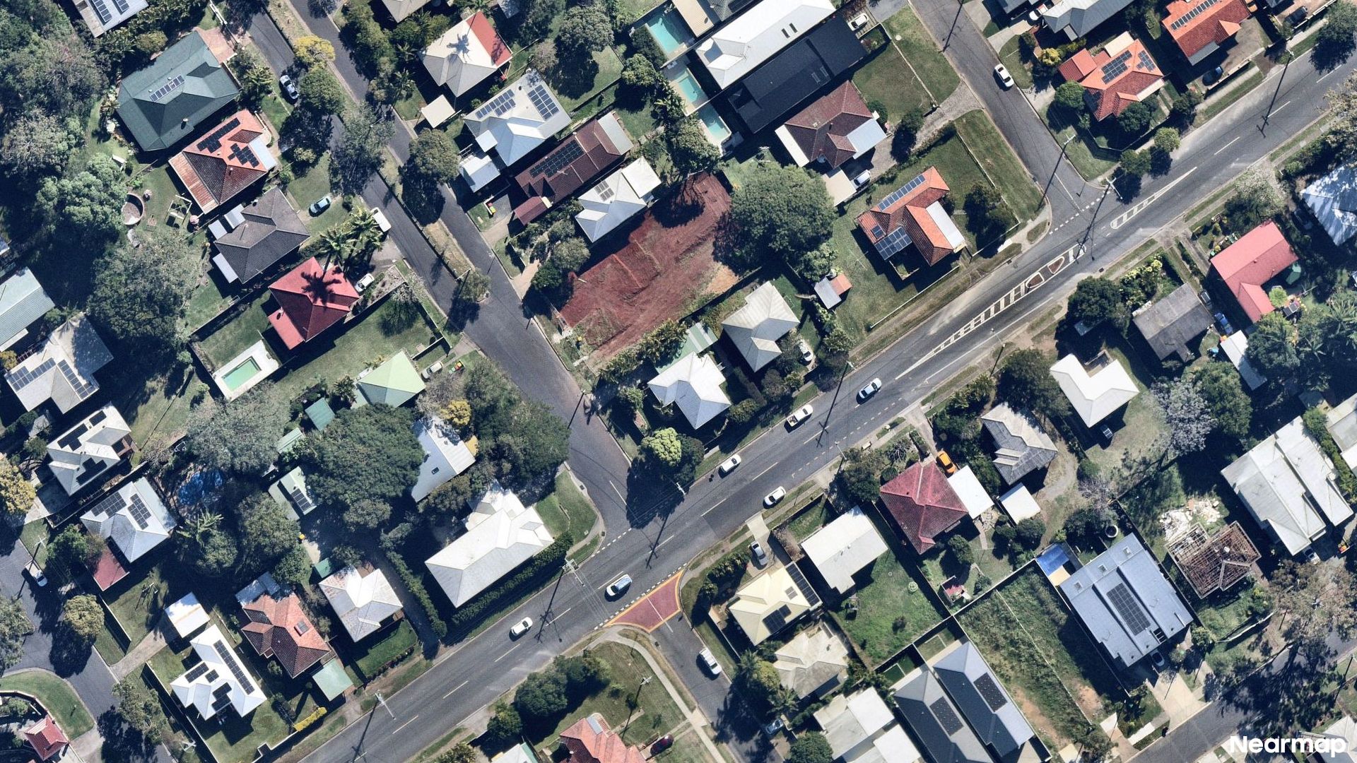 Vertical aerial view