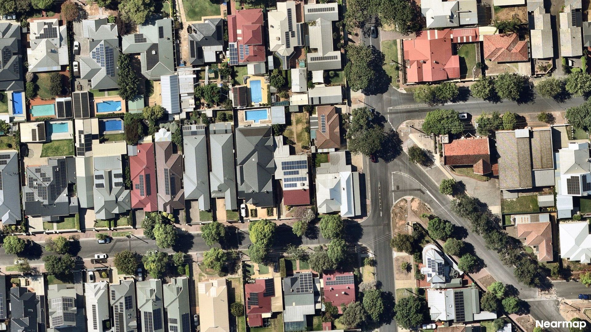 Vertical aerial view