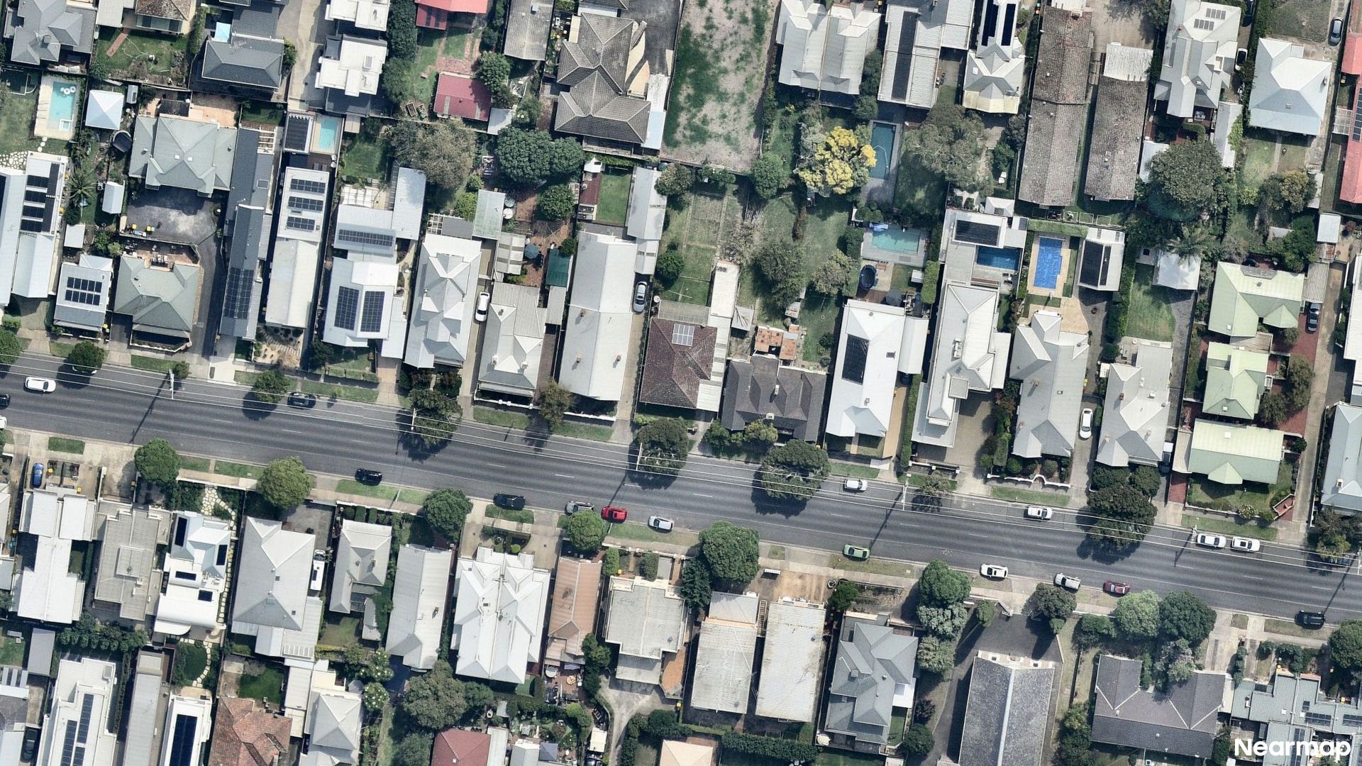 Vertical aerial view