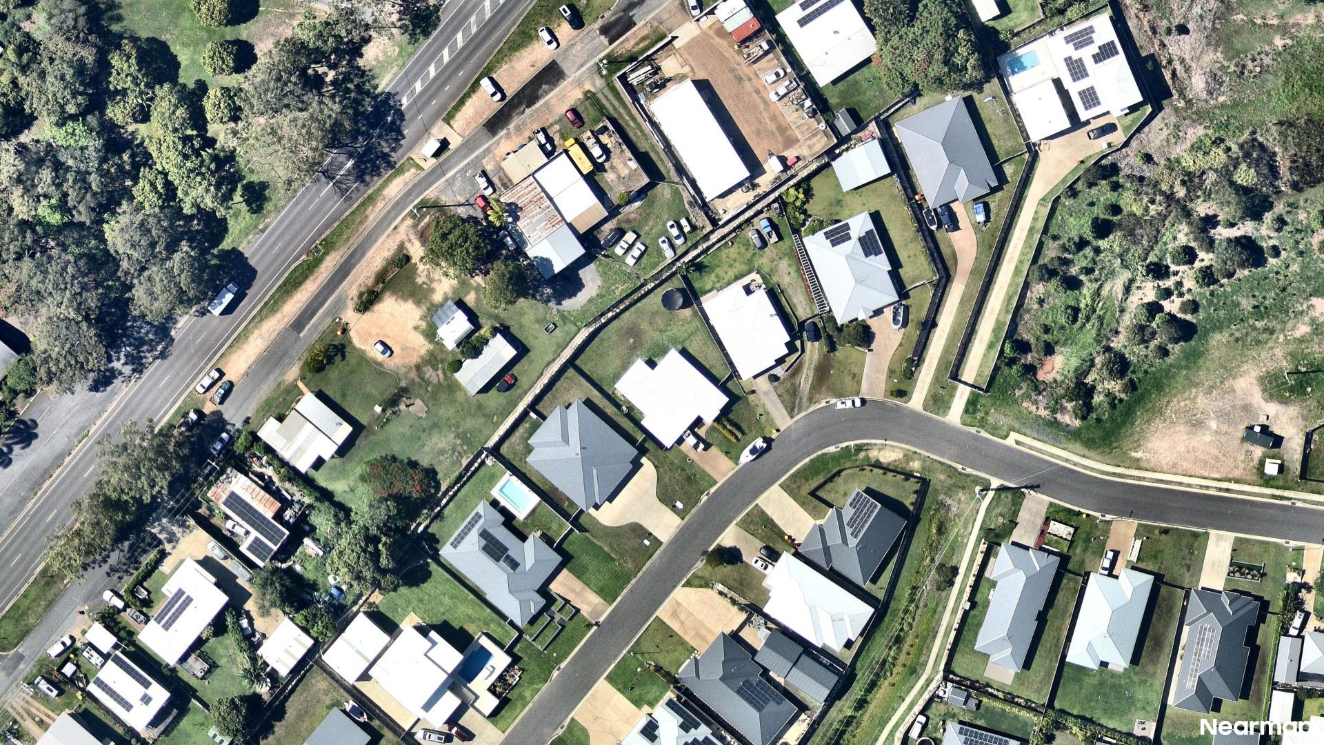 Vertical aerial view