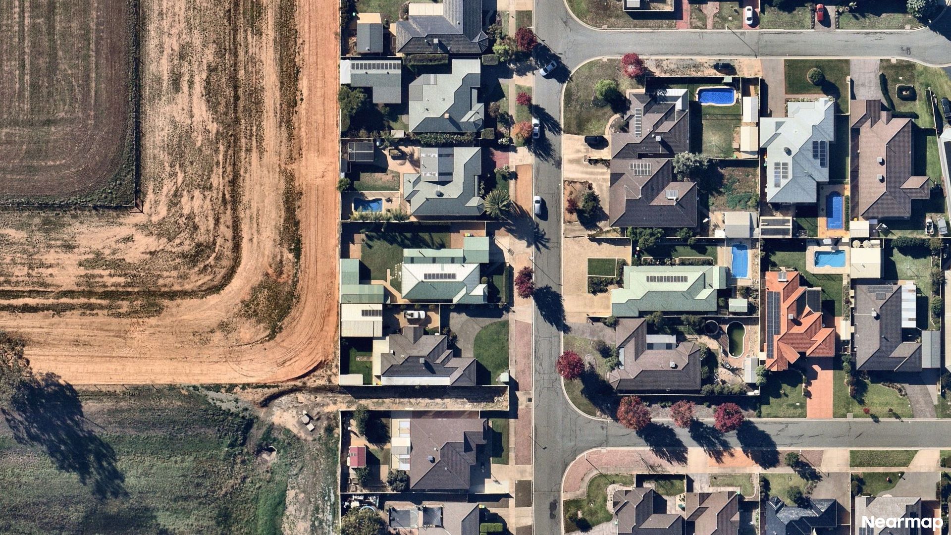 Vertical aerial view