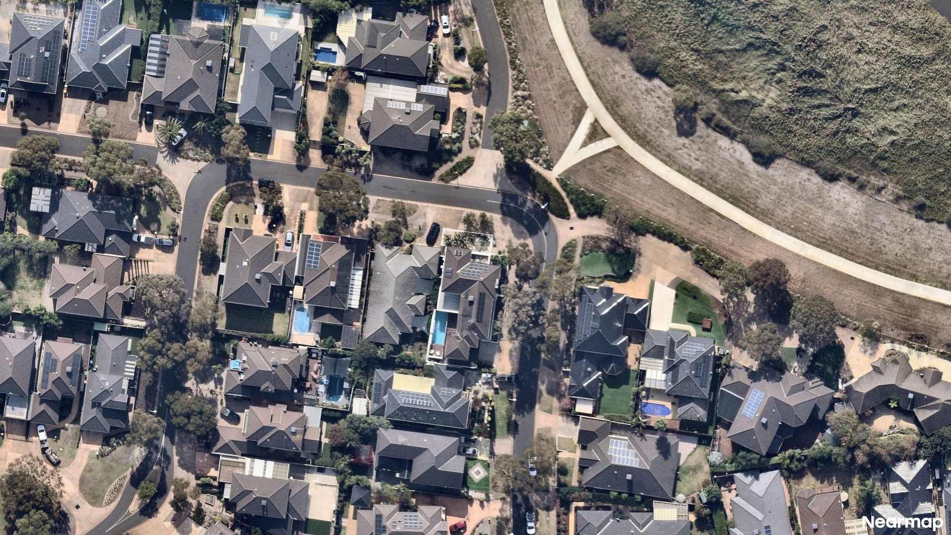 Vertical aerial view