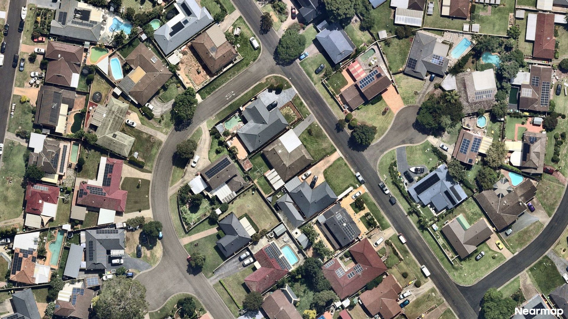 Vertical aerial view