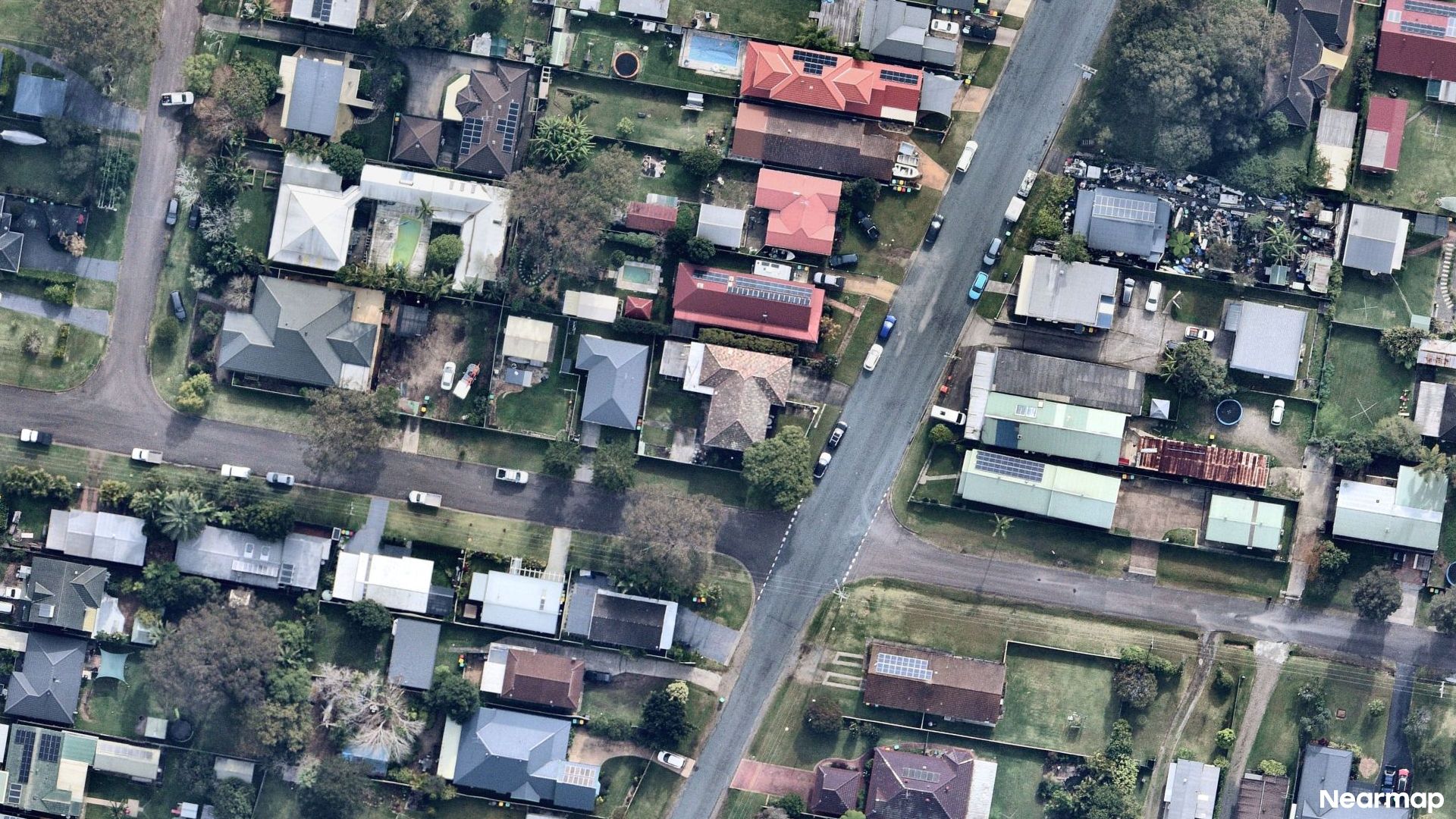 Vertical aerial view