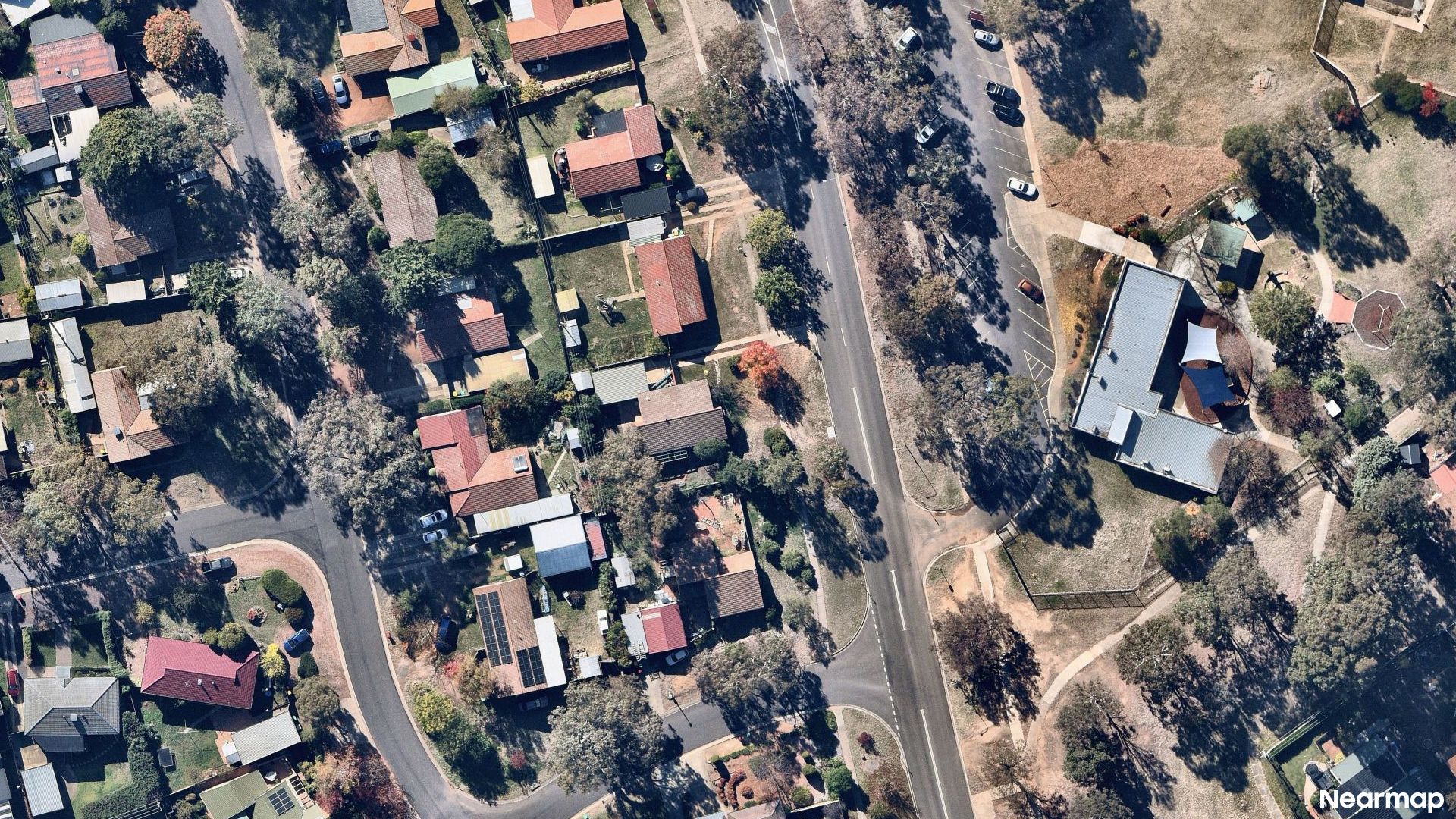 Vertical aerial view