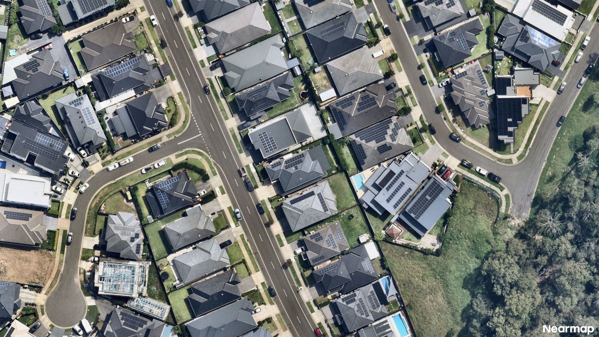 Vertical aerial view